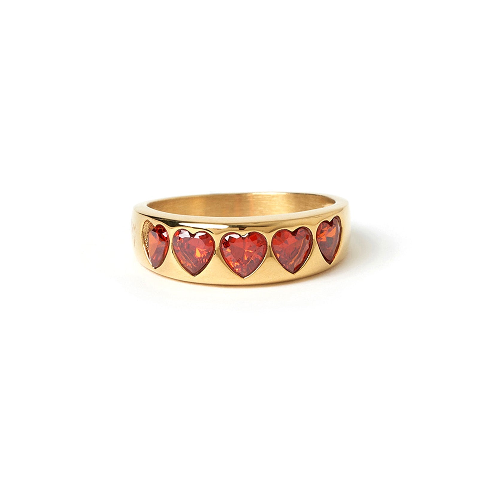 J'adore Gold Ring - Red