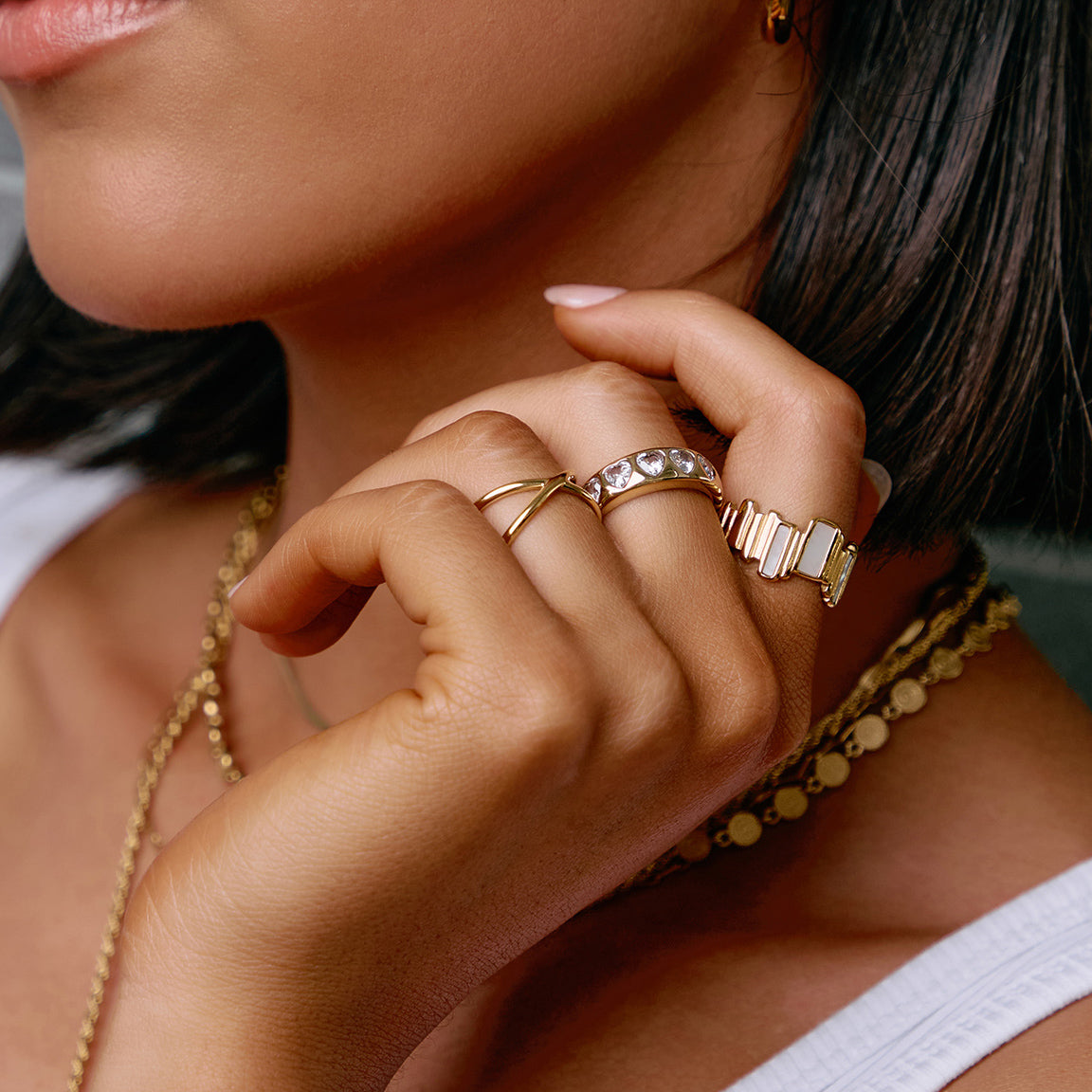 J'adore Gold Ring - Stone 2