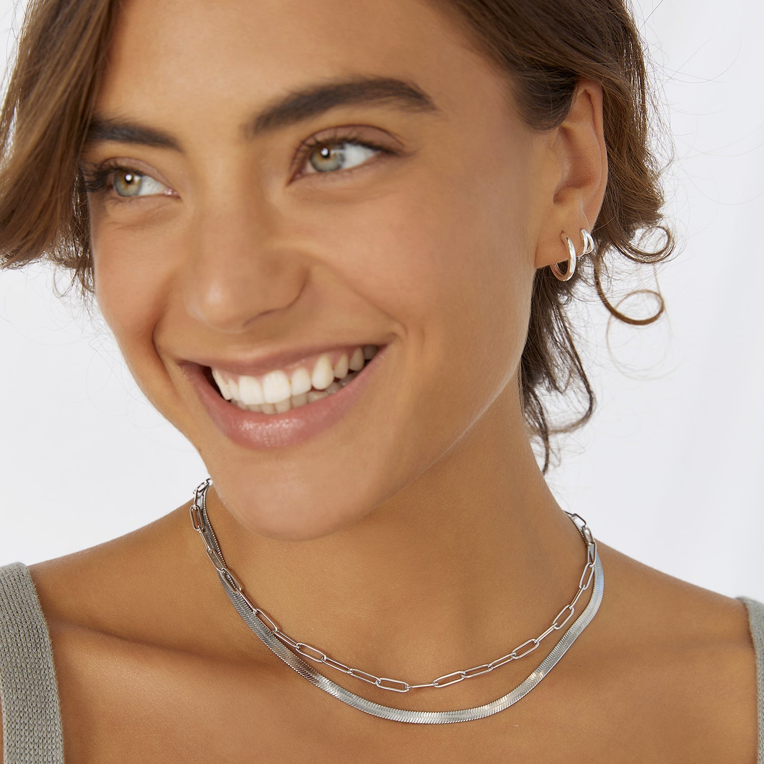 Jeanette Earring Stack - Silver 3