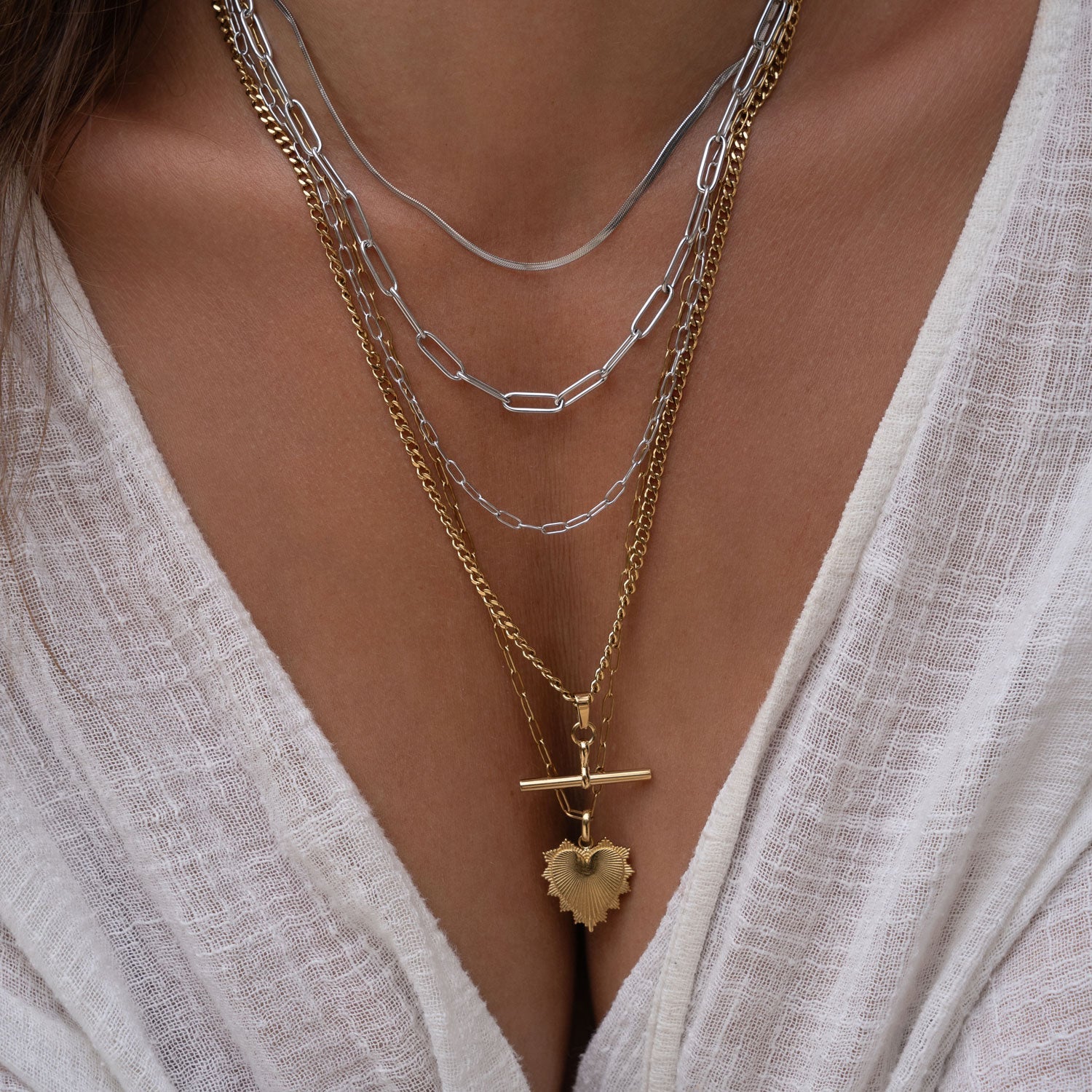 Louie Silver Necklace 4