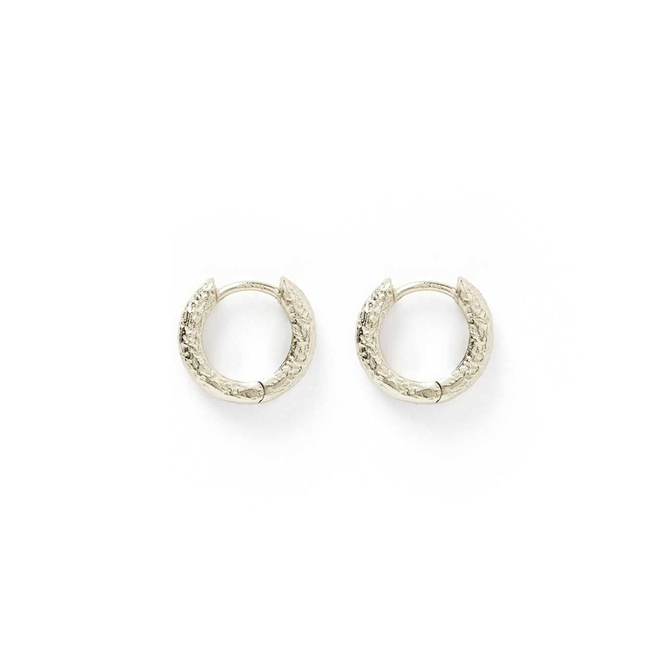 Luka Silver Huggie Earrings