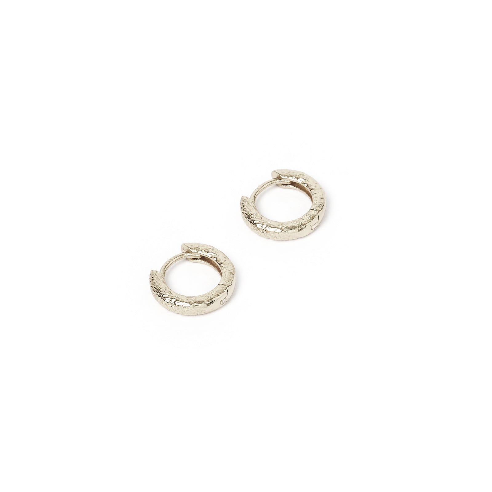 Luka Silver Huggie Earrings 4