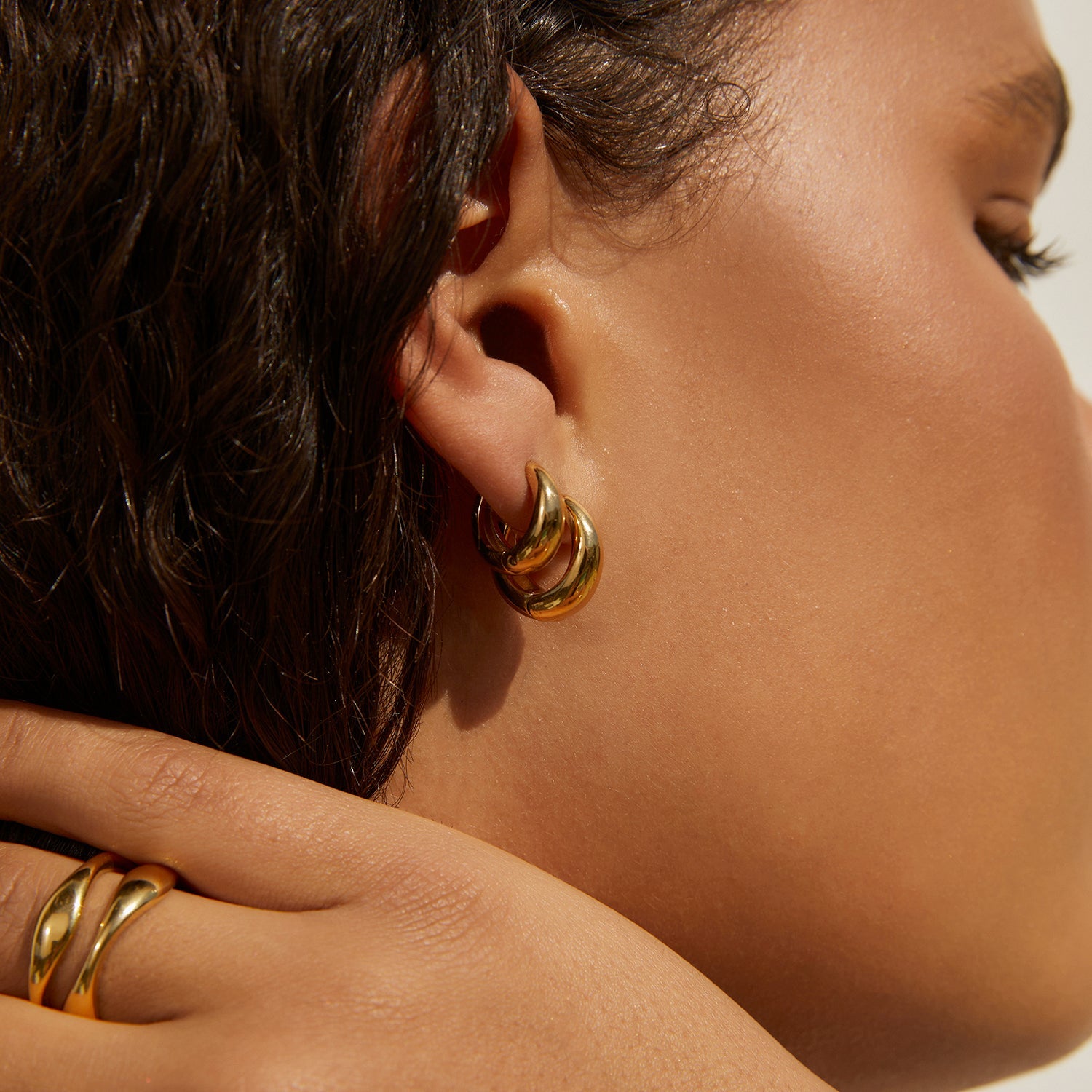 Maxi Earring Stack - Gold 4