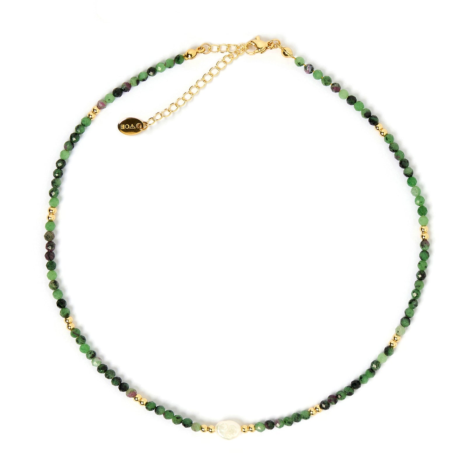 Mila Gemstone Necklace - Clinozoisite