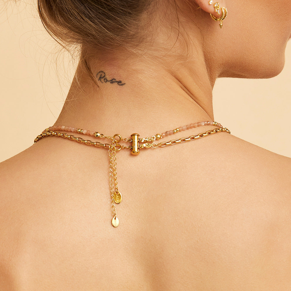 Necklace Stacking Clasp - Gold 2