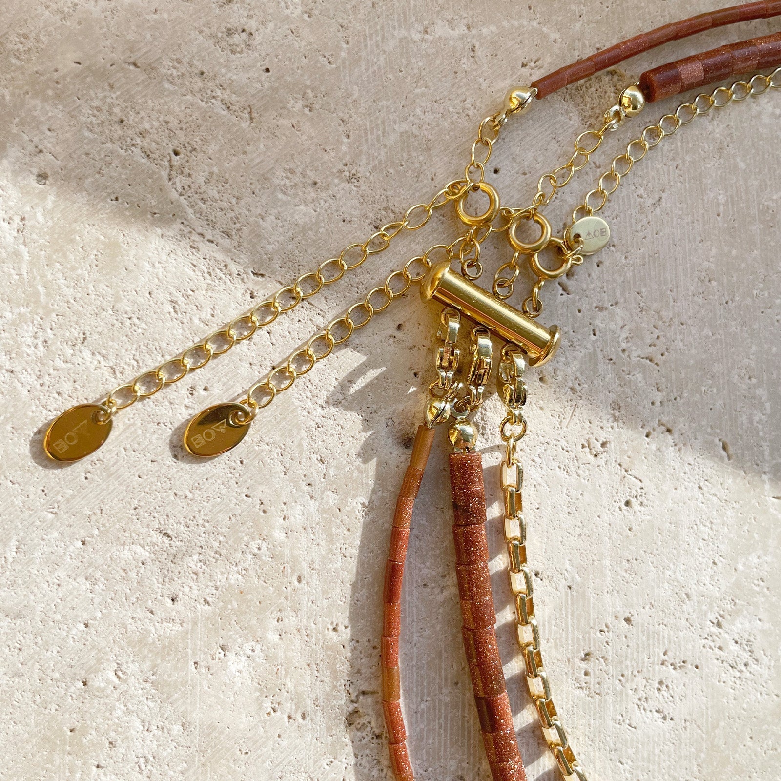 Necklace Stacking Clasp - Gold 3