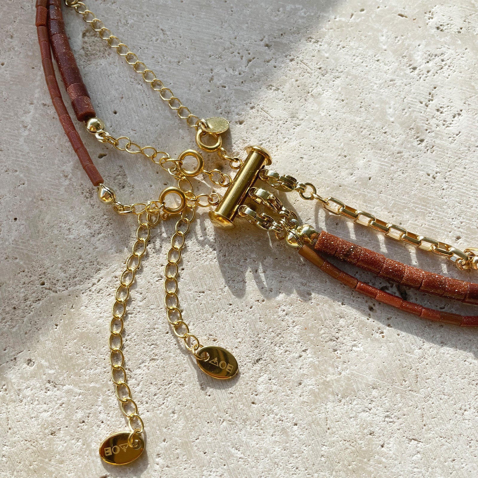 Necklace Stacking Clasp - Gold 6