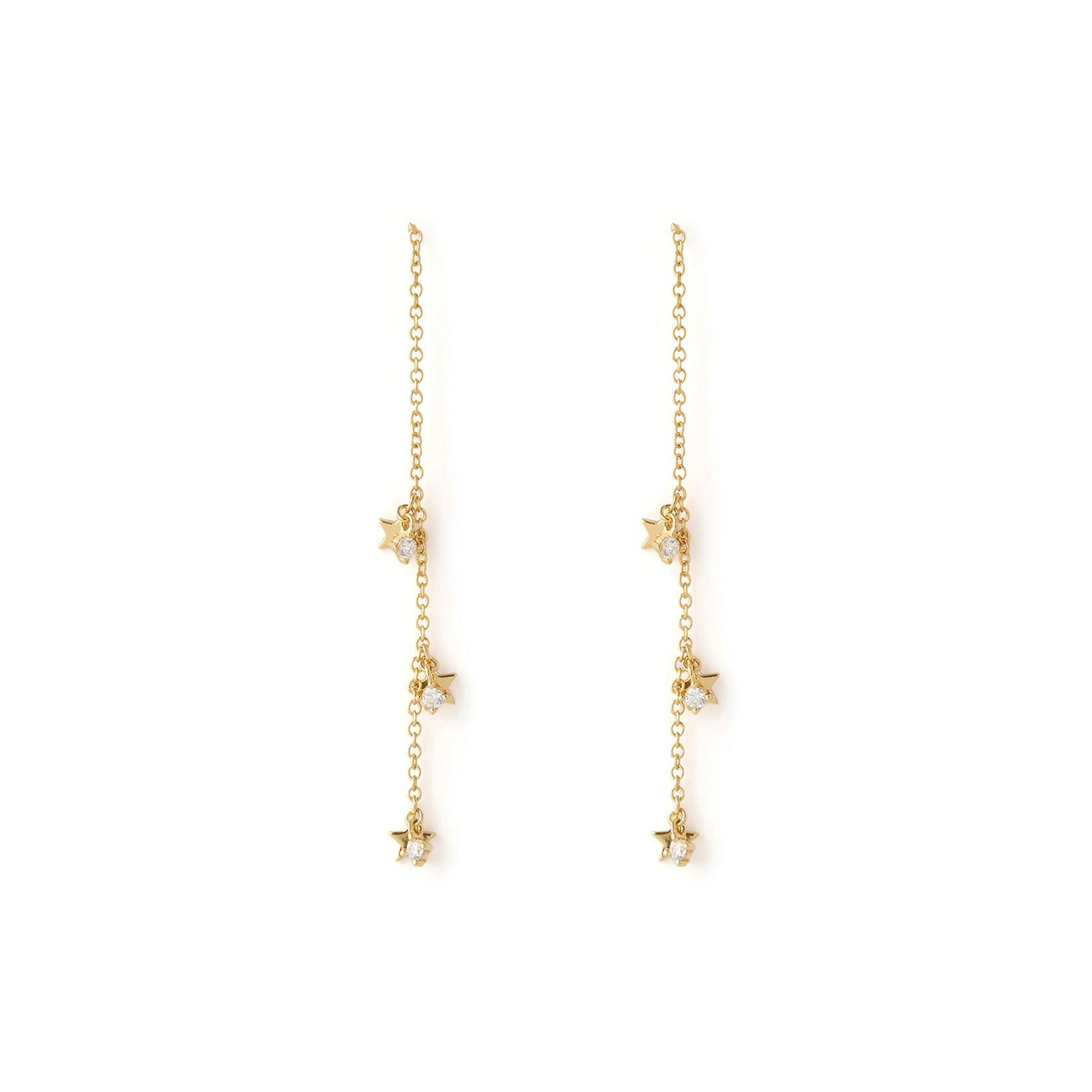 Orion Threader Gold Earrings