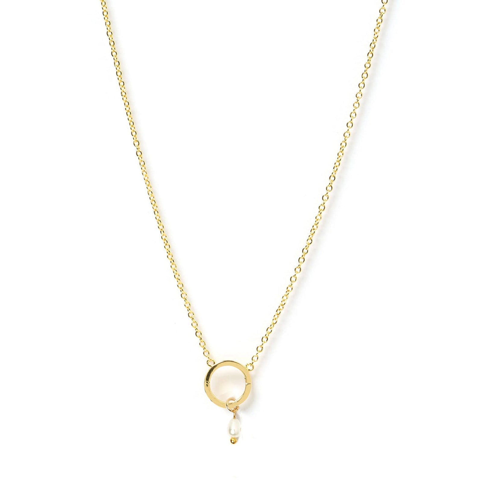 Pearl O Charm Necklace