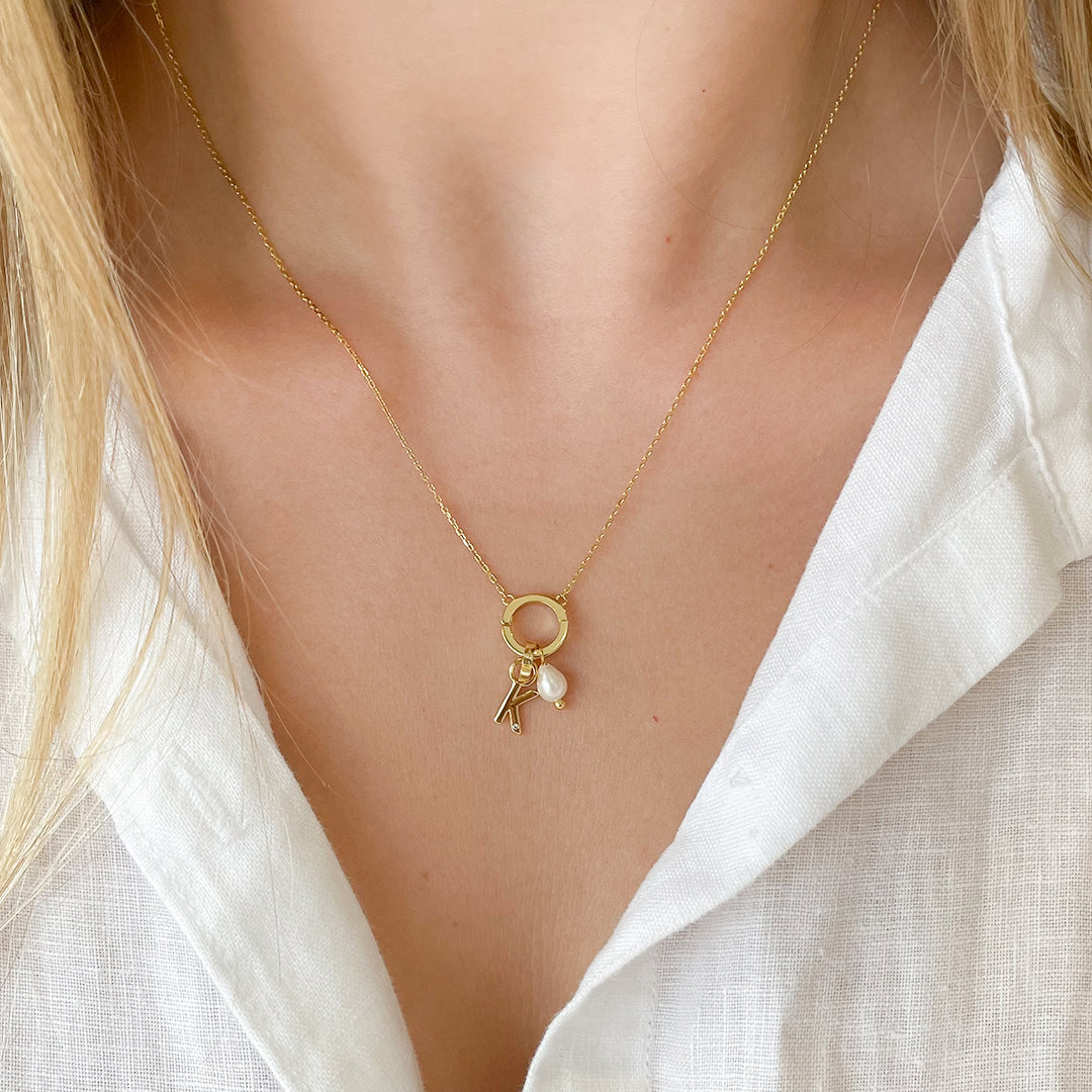 Pearl O Charm Necklace 2