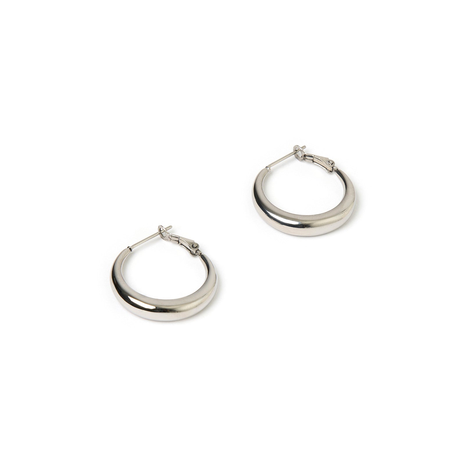 Riley Silver Hoop Earrings - Small