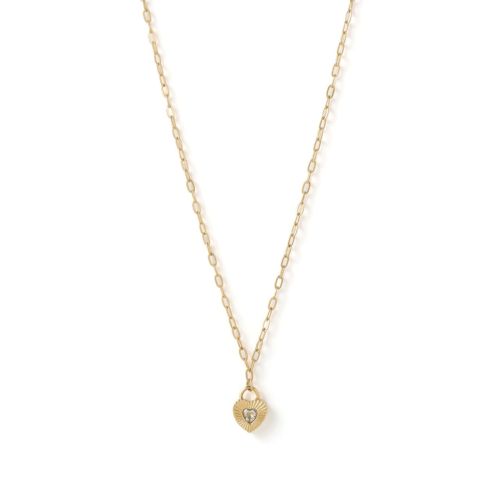 Ruby Heart Necklace - Stone