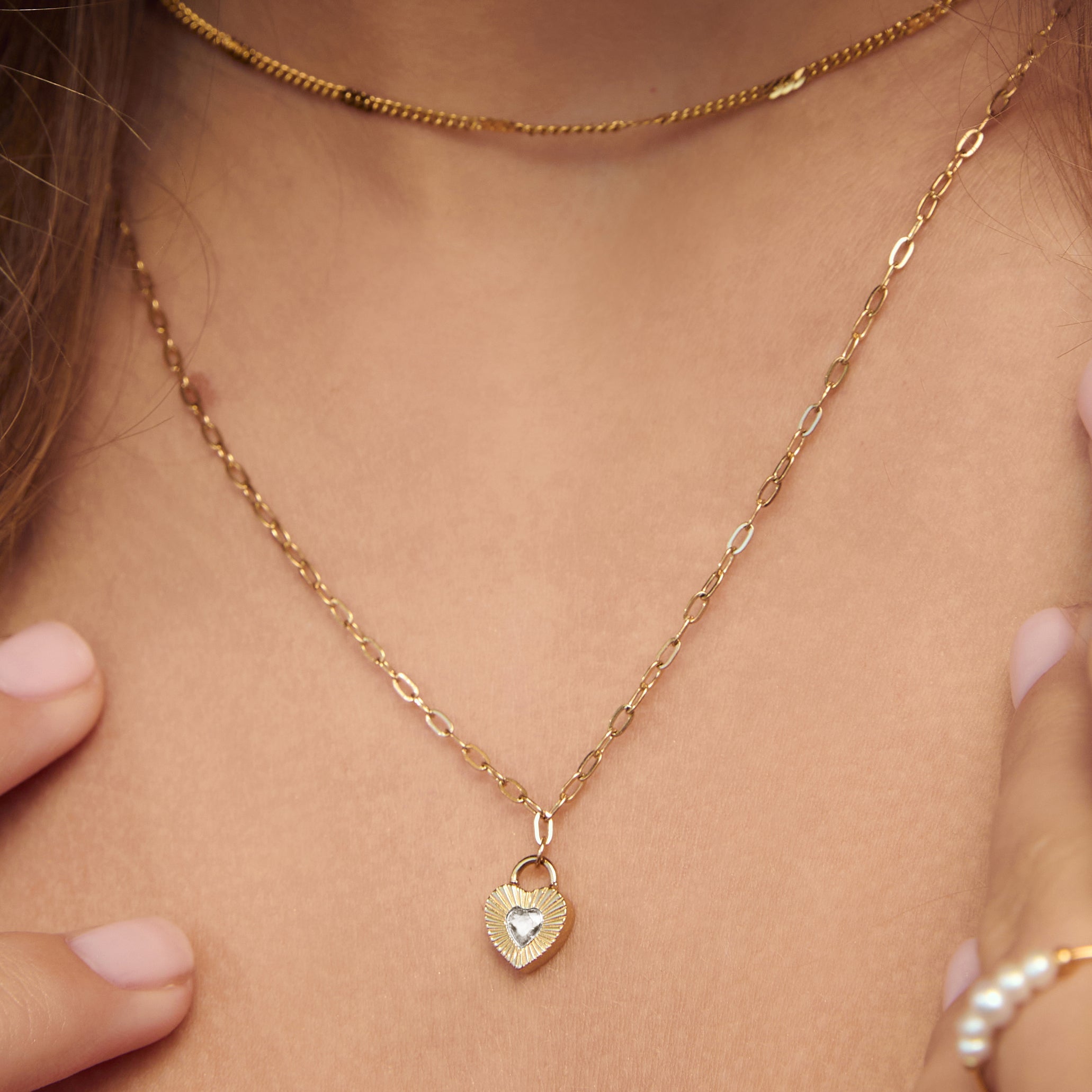 Ruby Heart Necklace - Stone 2