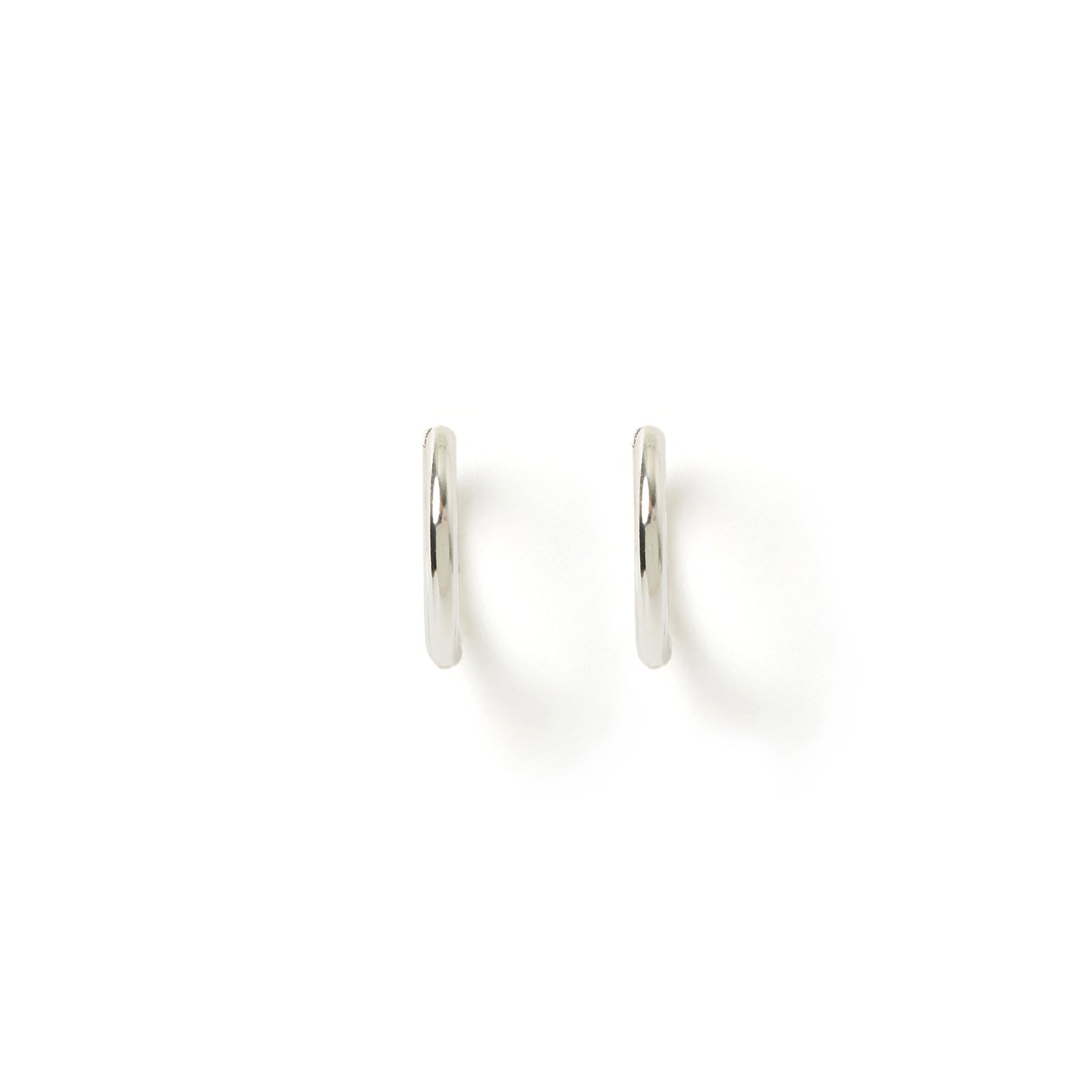 Scarlet Silver Hoop Earrings 4