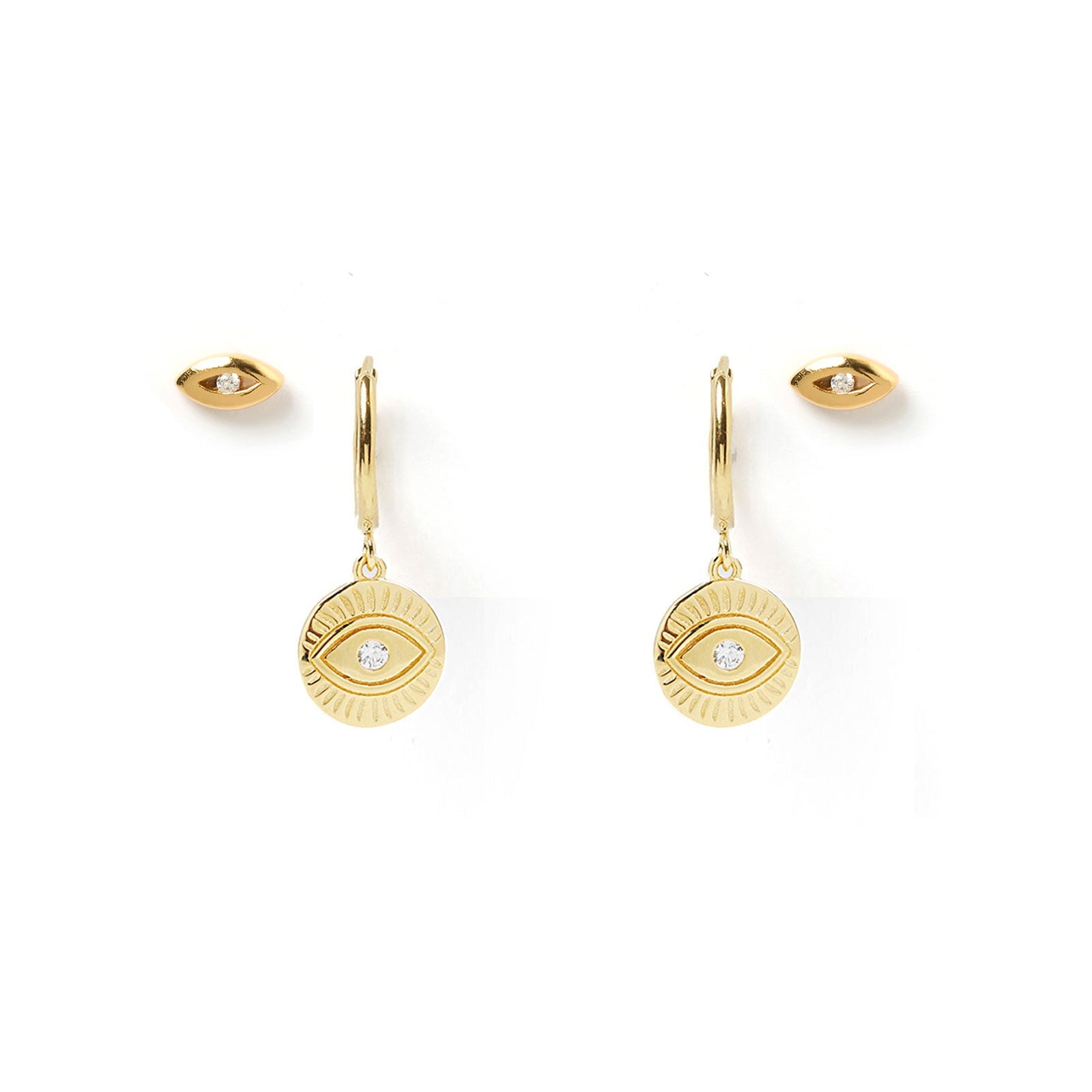 See No Evil Earring Stack