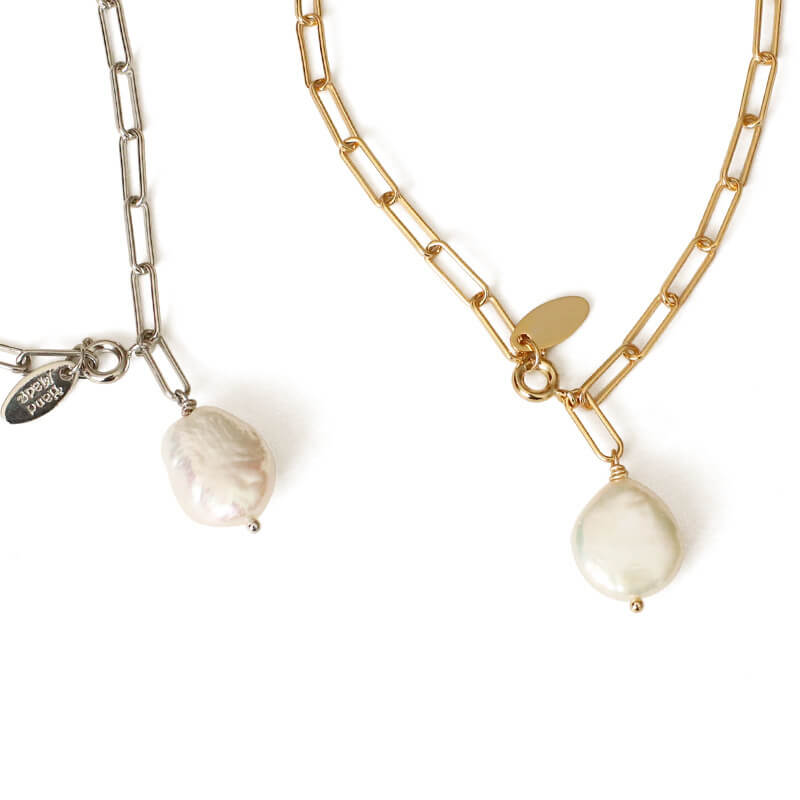 Freshwater Pearl Link Necklace