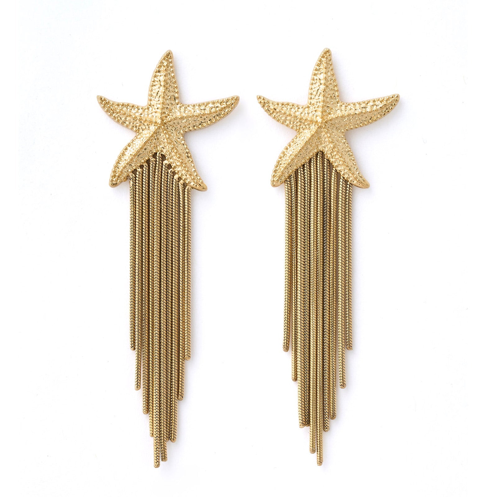 Shooting Star Gold Earrings