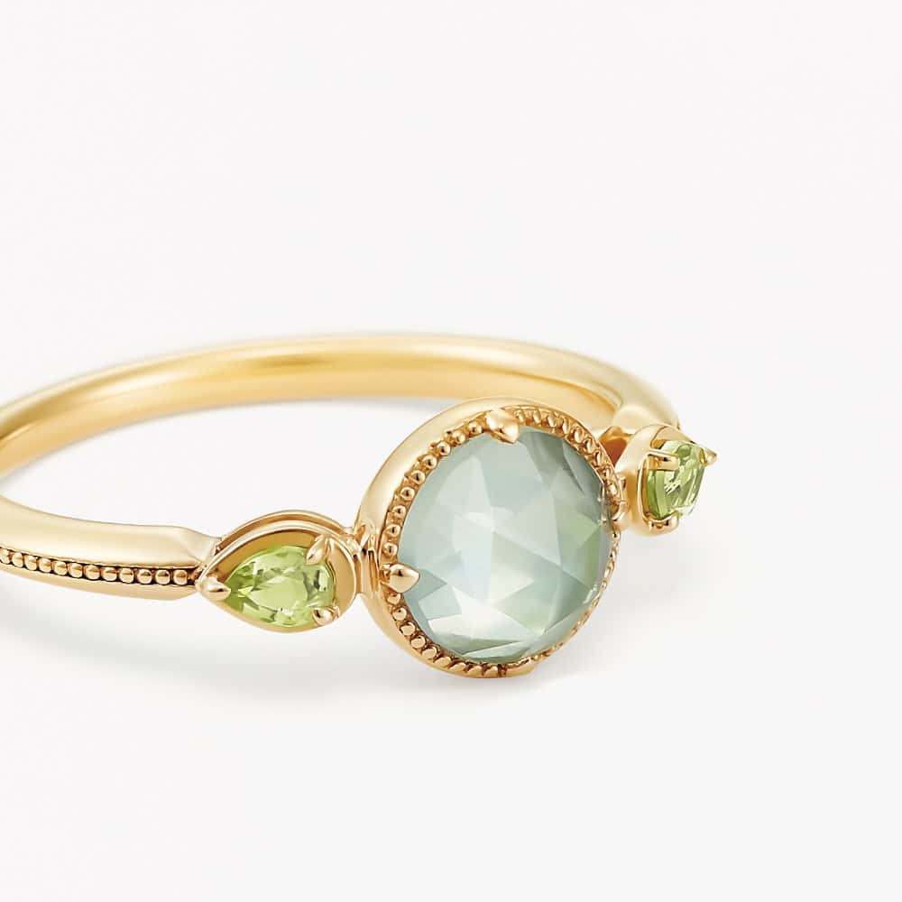 Green Amethyst Ring