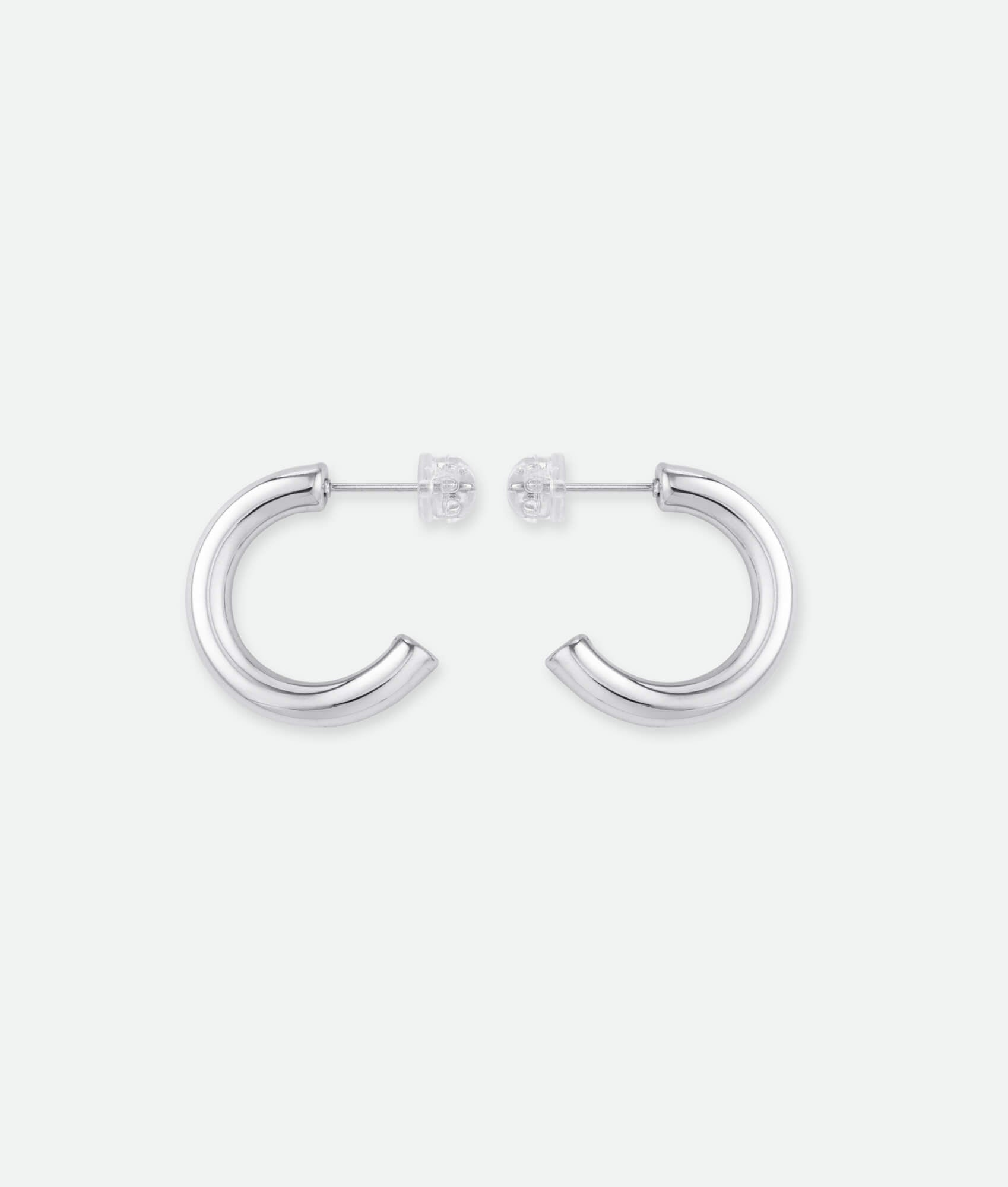 Silver hoop earrings