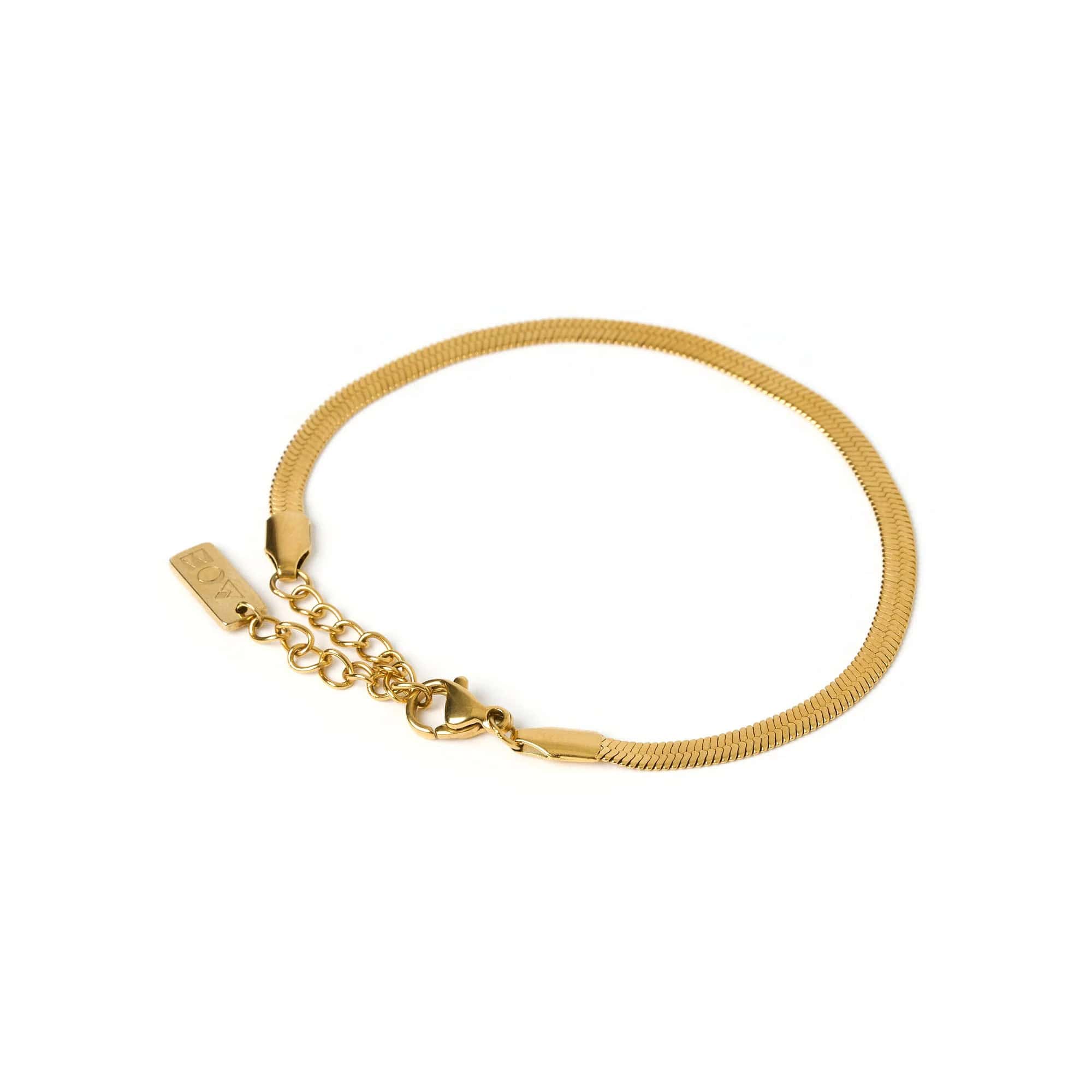 Snake Chain Bracelet 14k Gold Plated 