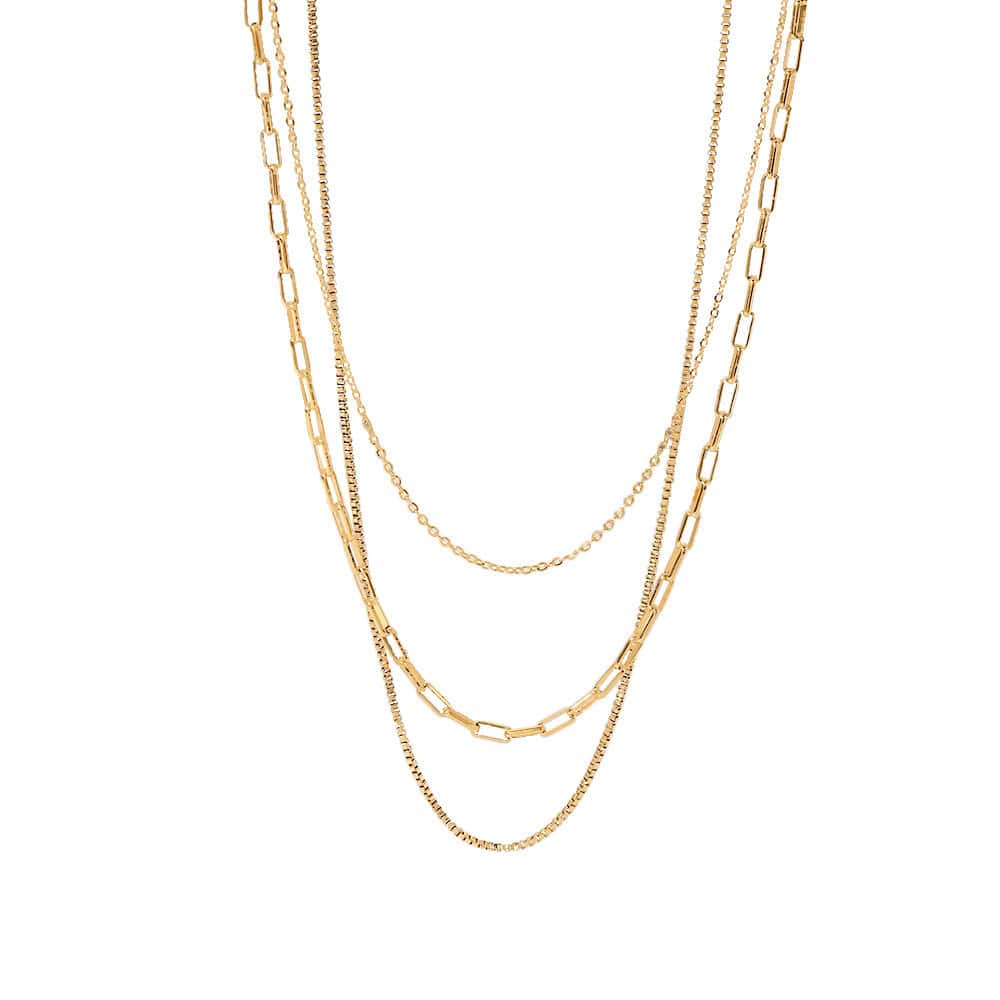 Stainless Steel Three-layer Necklace