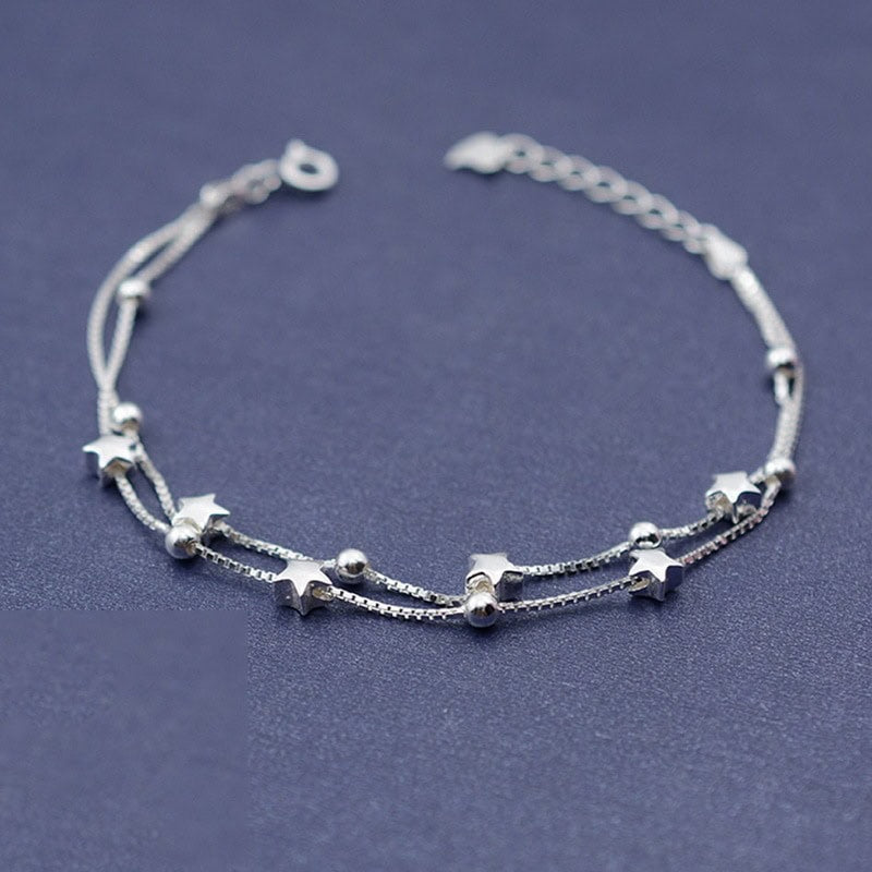 Star Matte s925 sterling silver bracelet