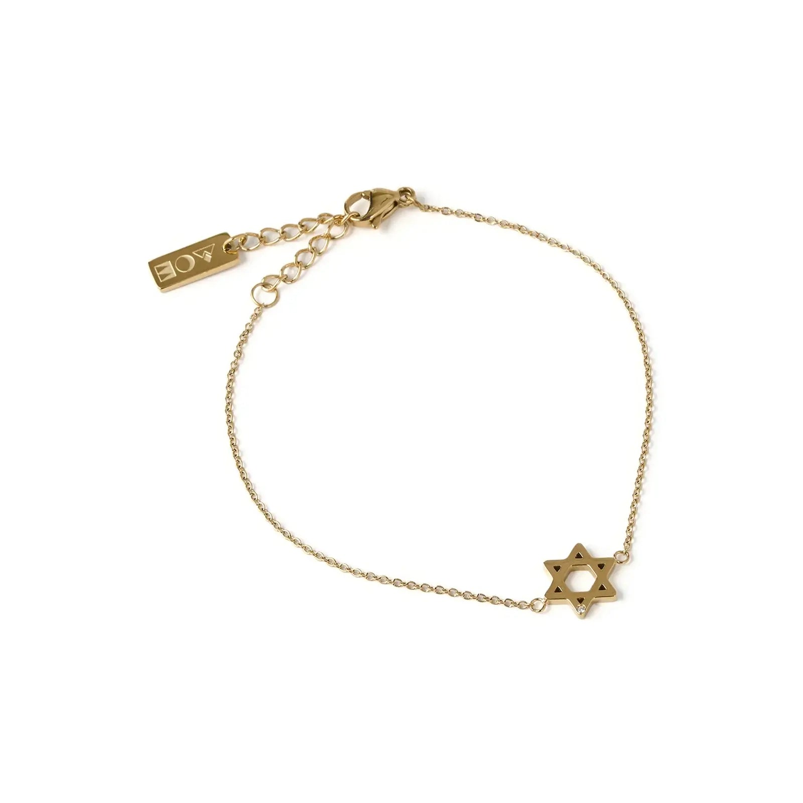 star-of-david-charm-gold-bracelet