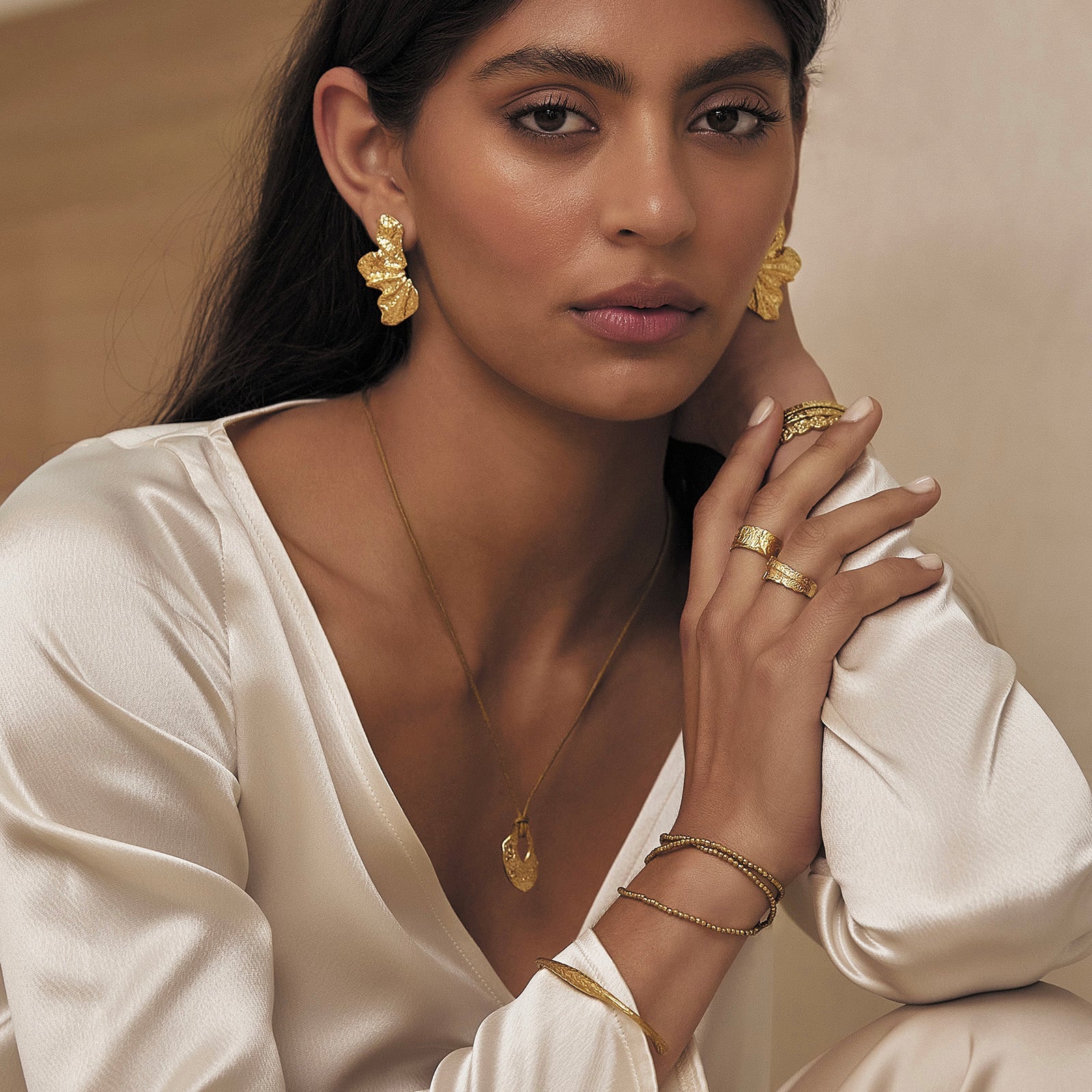 Stassia Gold Earrings 7