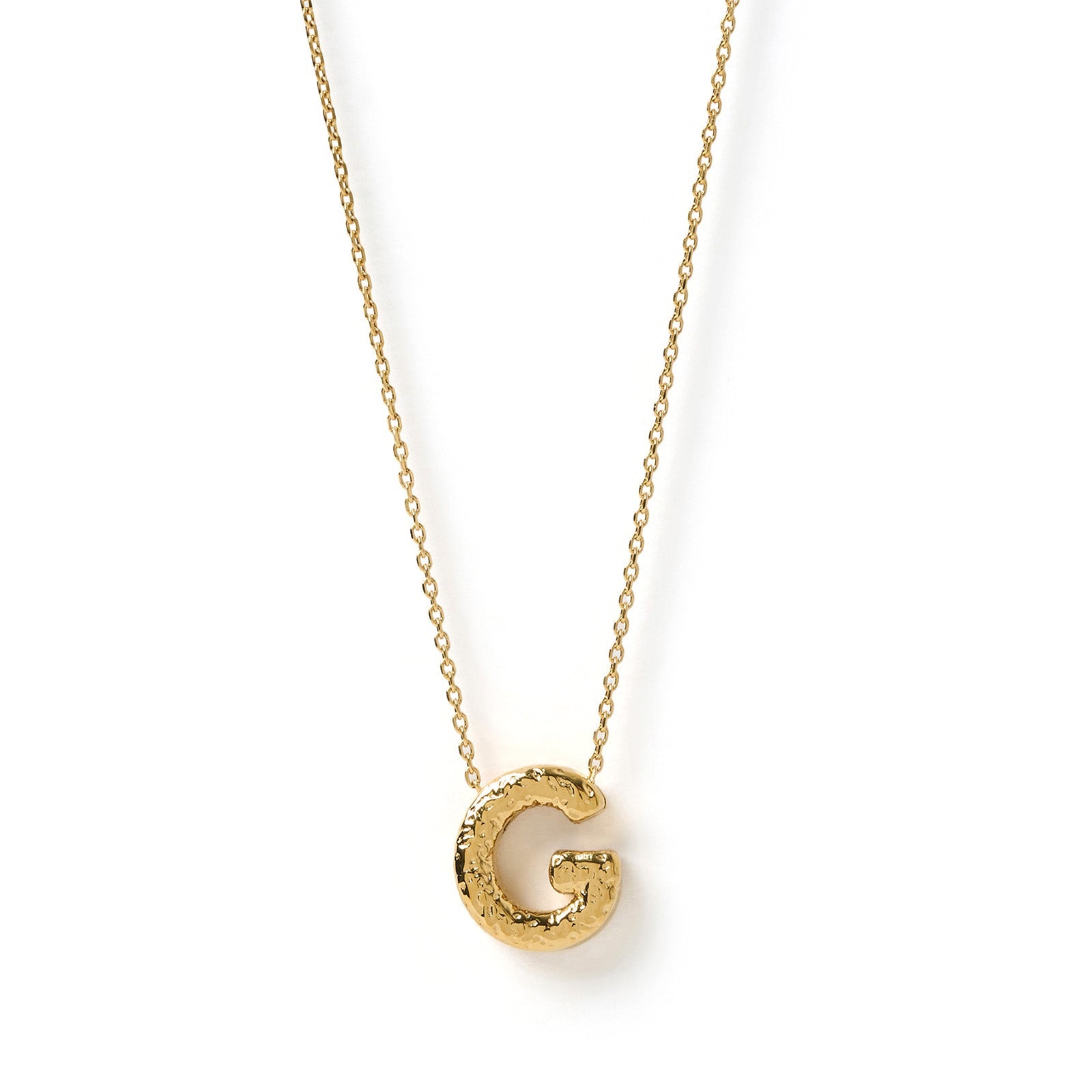 Statement Gold Letter Necklace 10