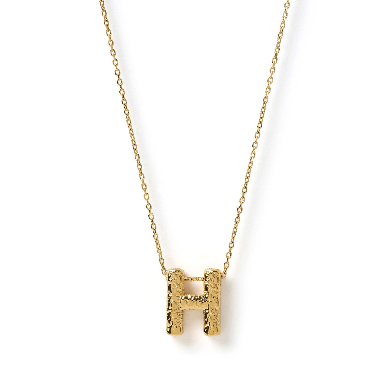 Statement Gold Letter Necklace 11