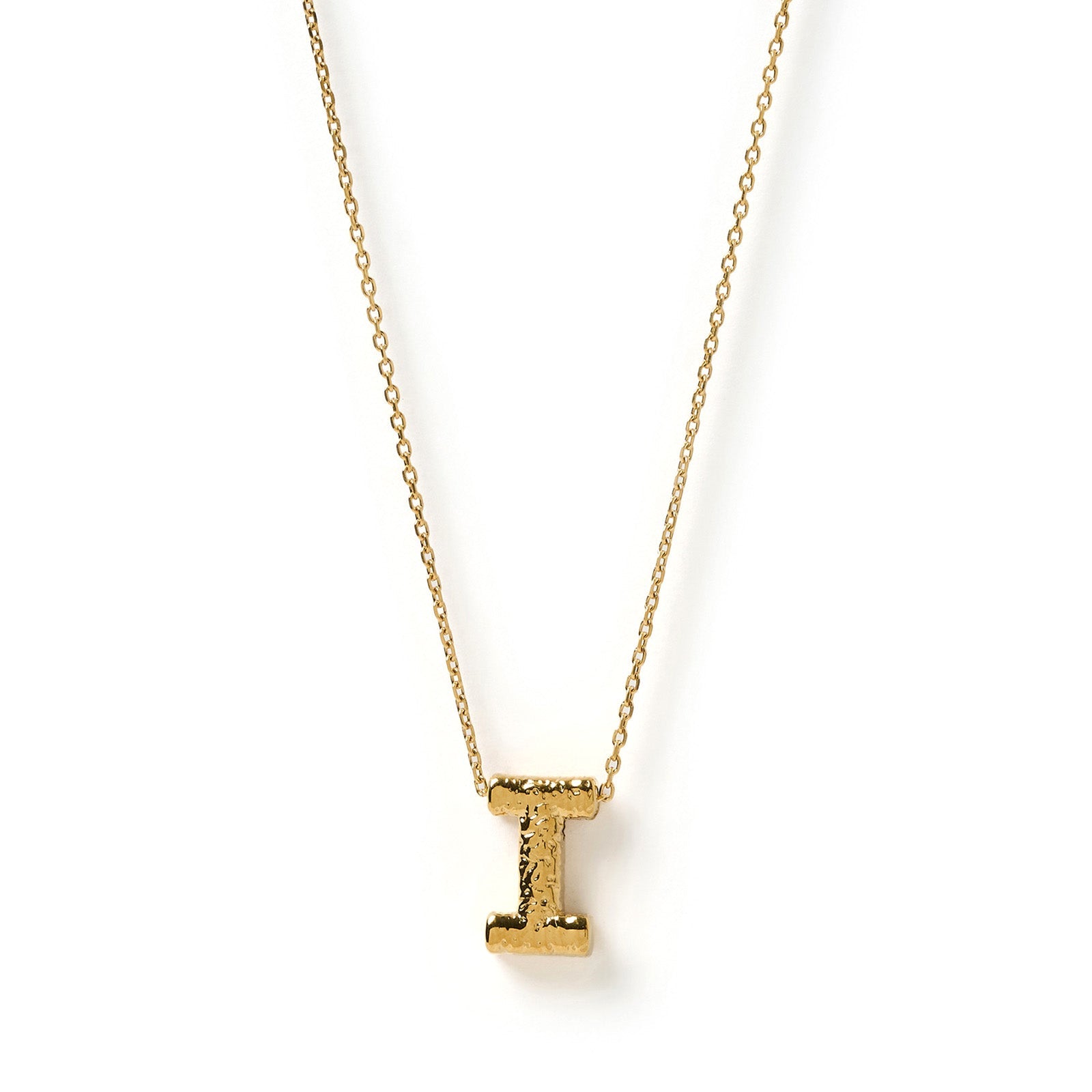 Statement Gold Letter Necklace 12