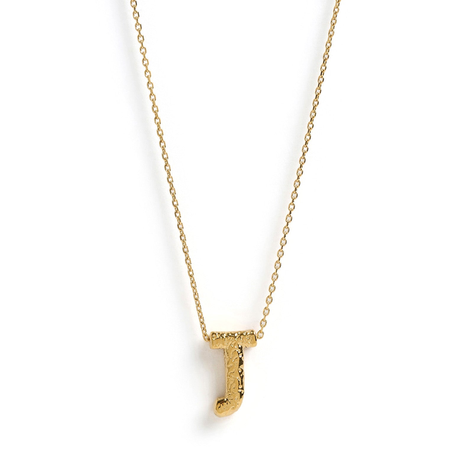 Statement Gold Letter Necklace 13