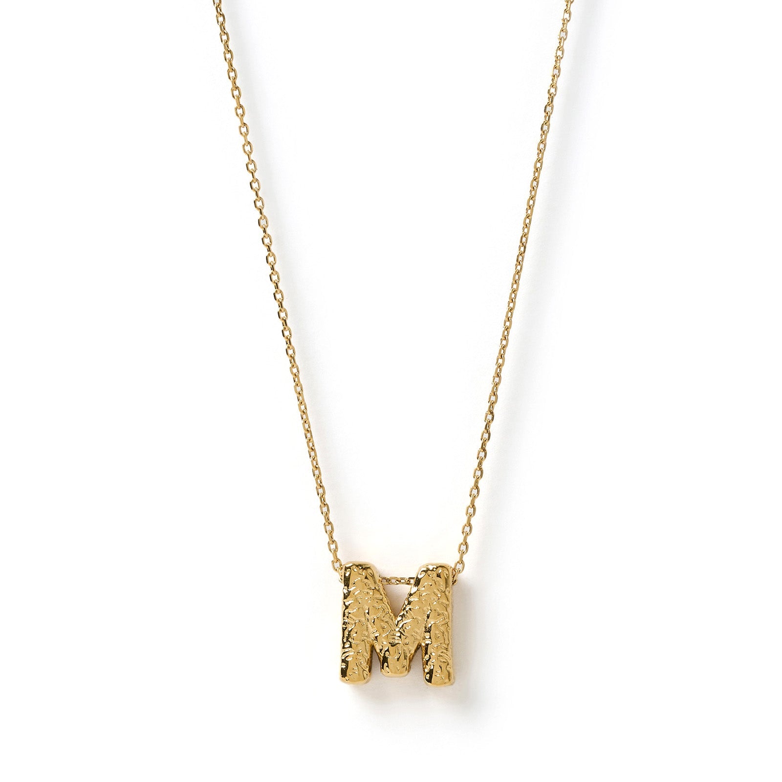 Statement Gold Letter Necklace 16