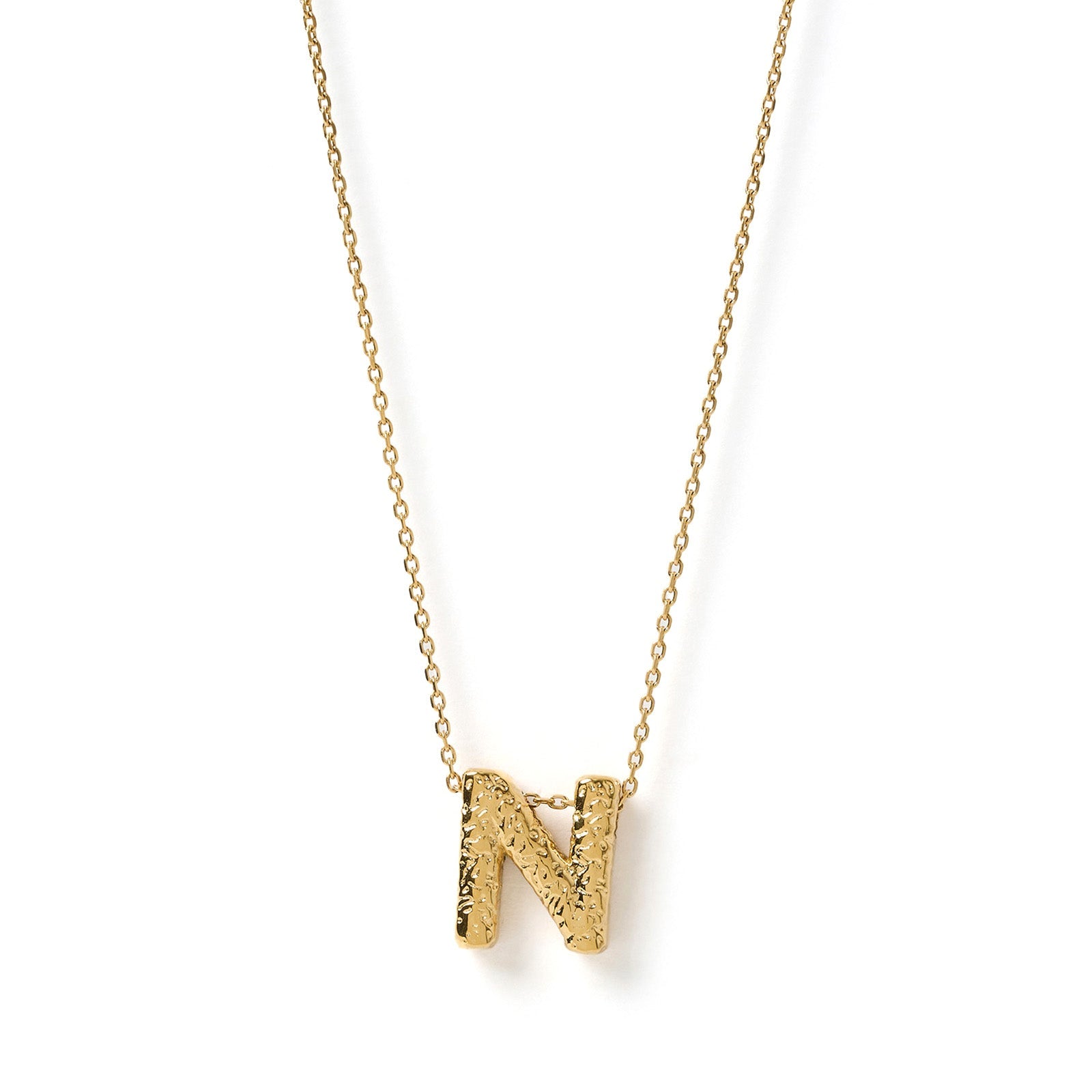 Statement Gold Letter Necklace 17