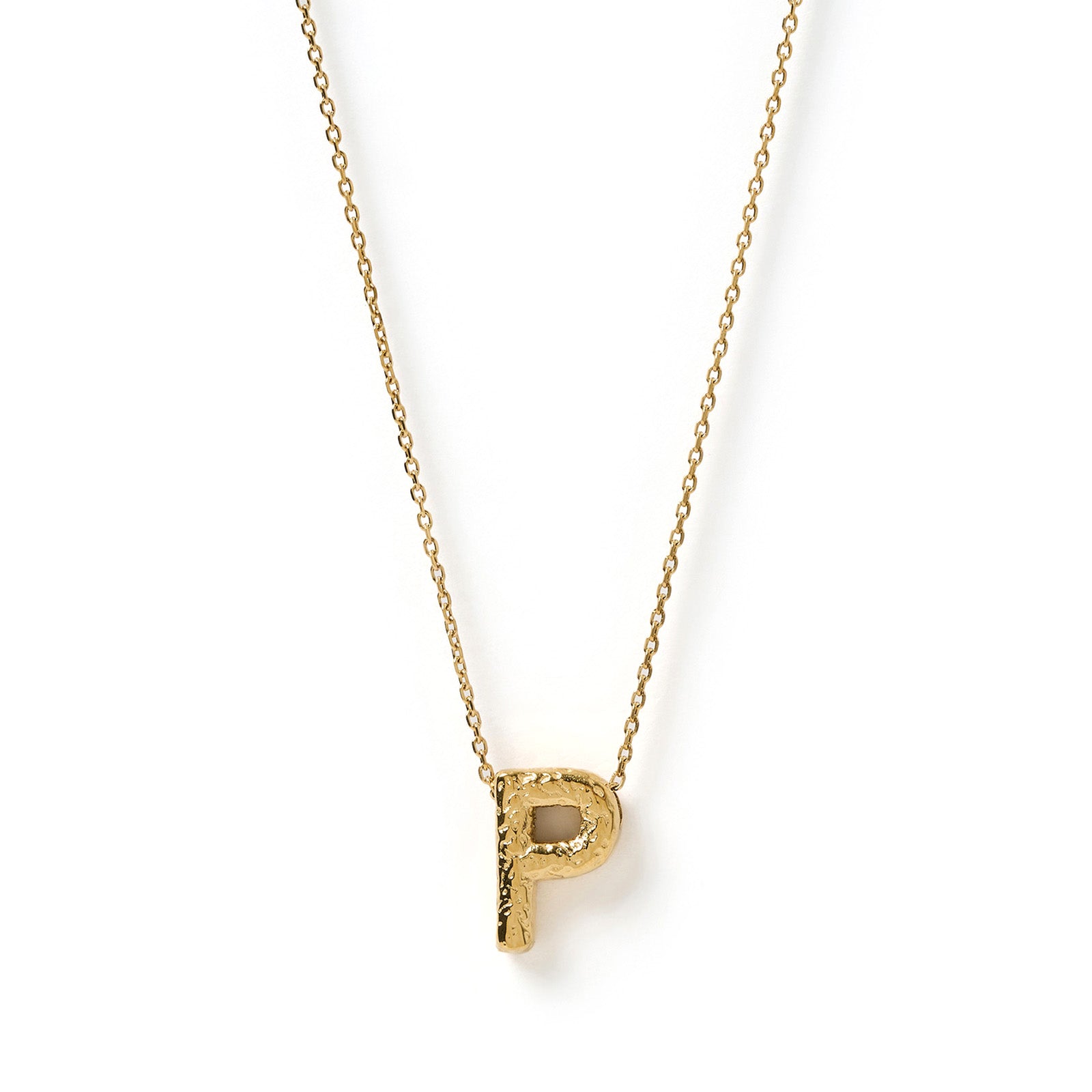 Statement Gold Letter Necklace 19