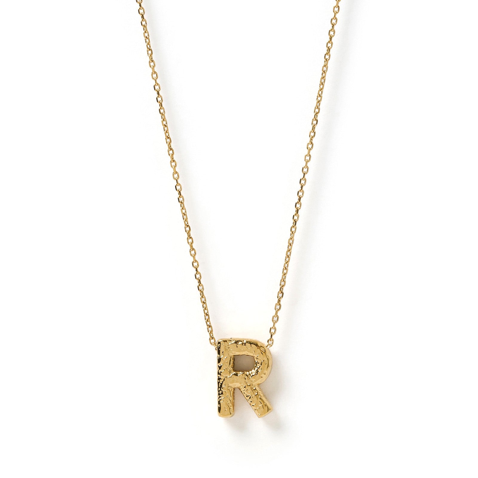 Statement Gold Letter Necklace 21