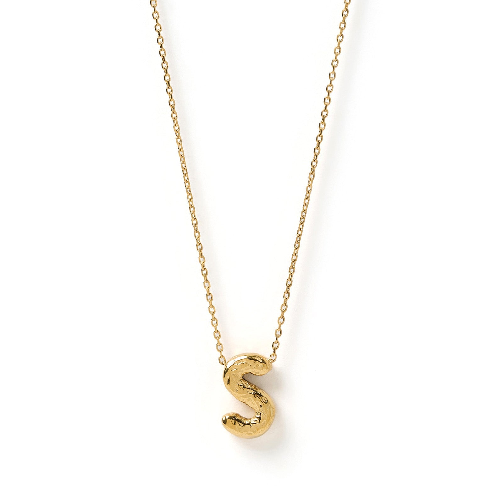Statement Gold Letter Necklace 22