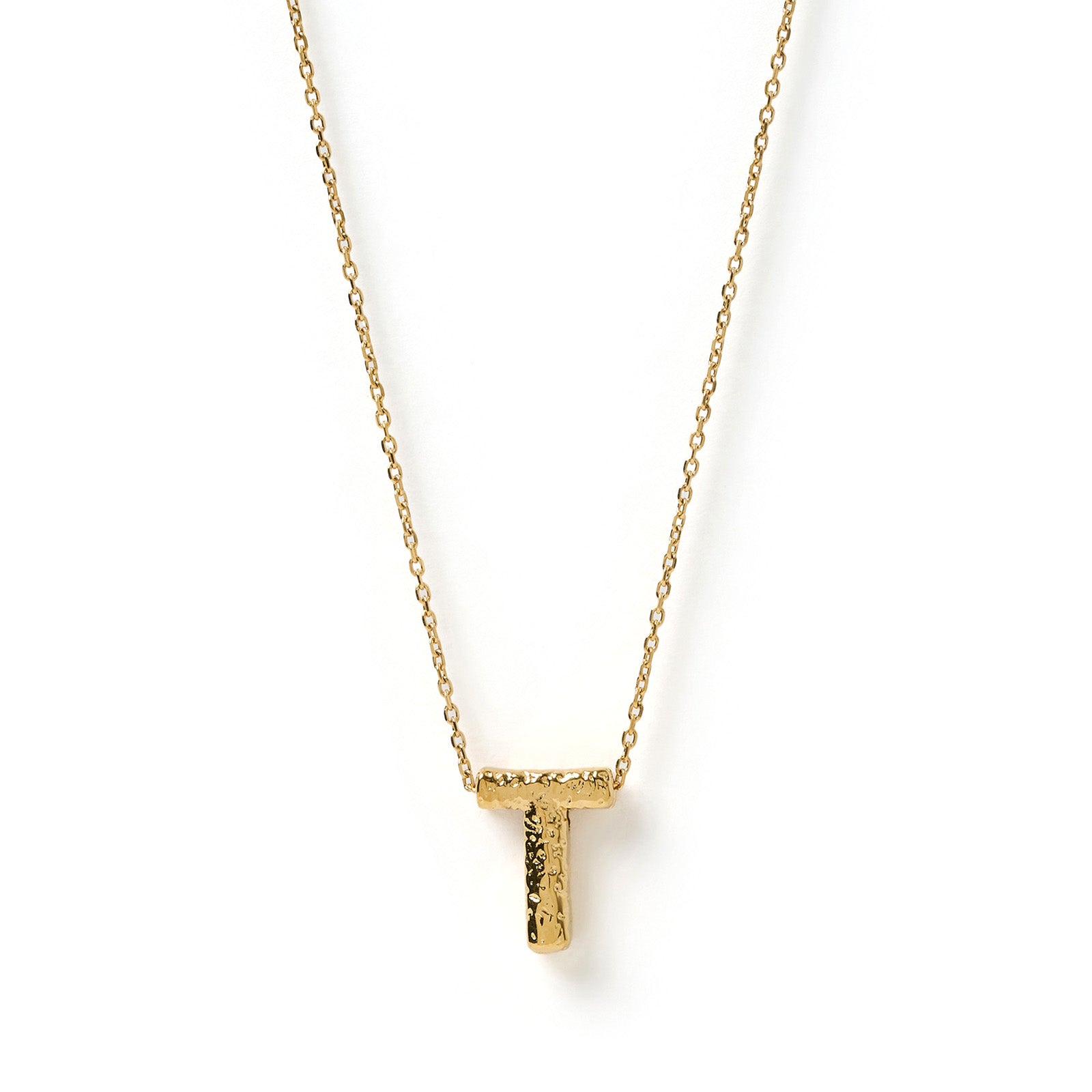 Statement Gold Letter Necklace 23