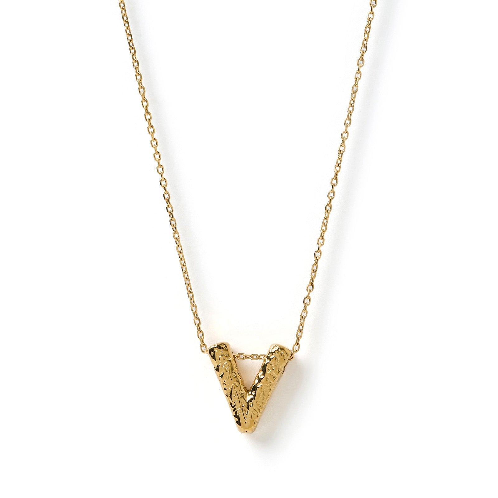 Statement Gold Letter Necklace 25