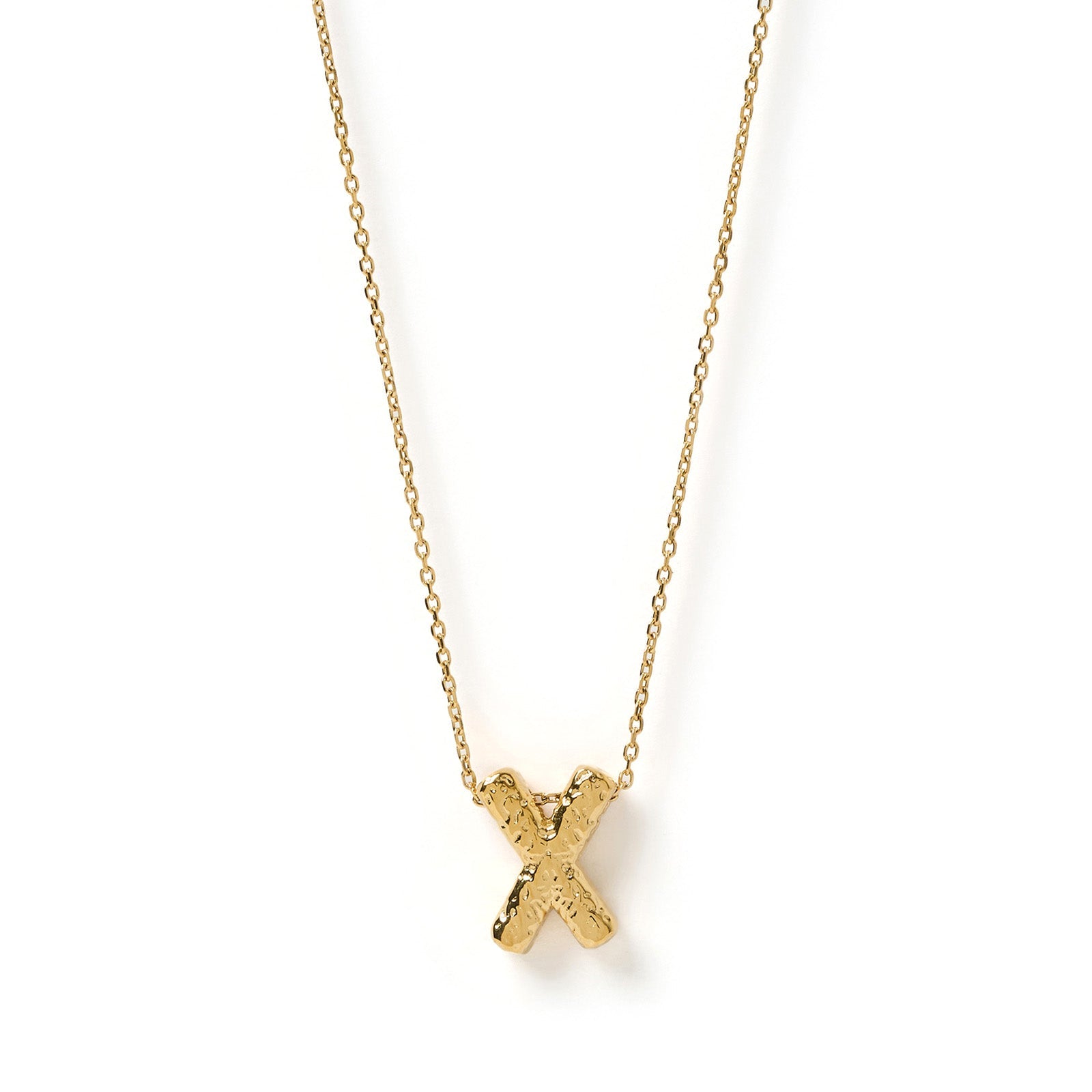 Statement Gold Letter Necklace 27