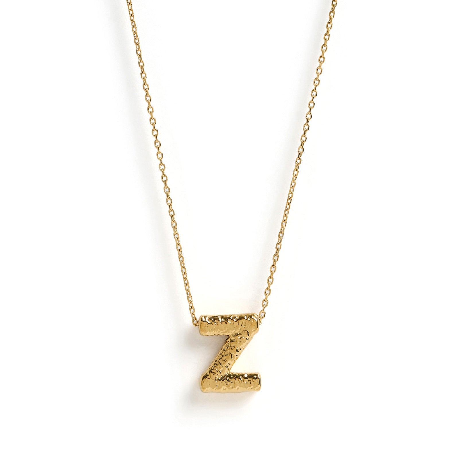 Statement Gold Letter Necklace 29