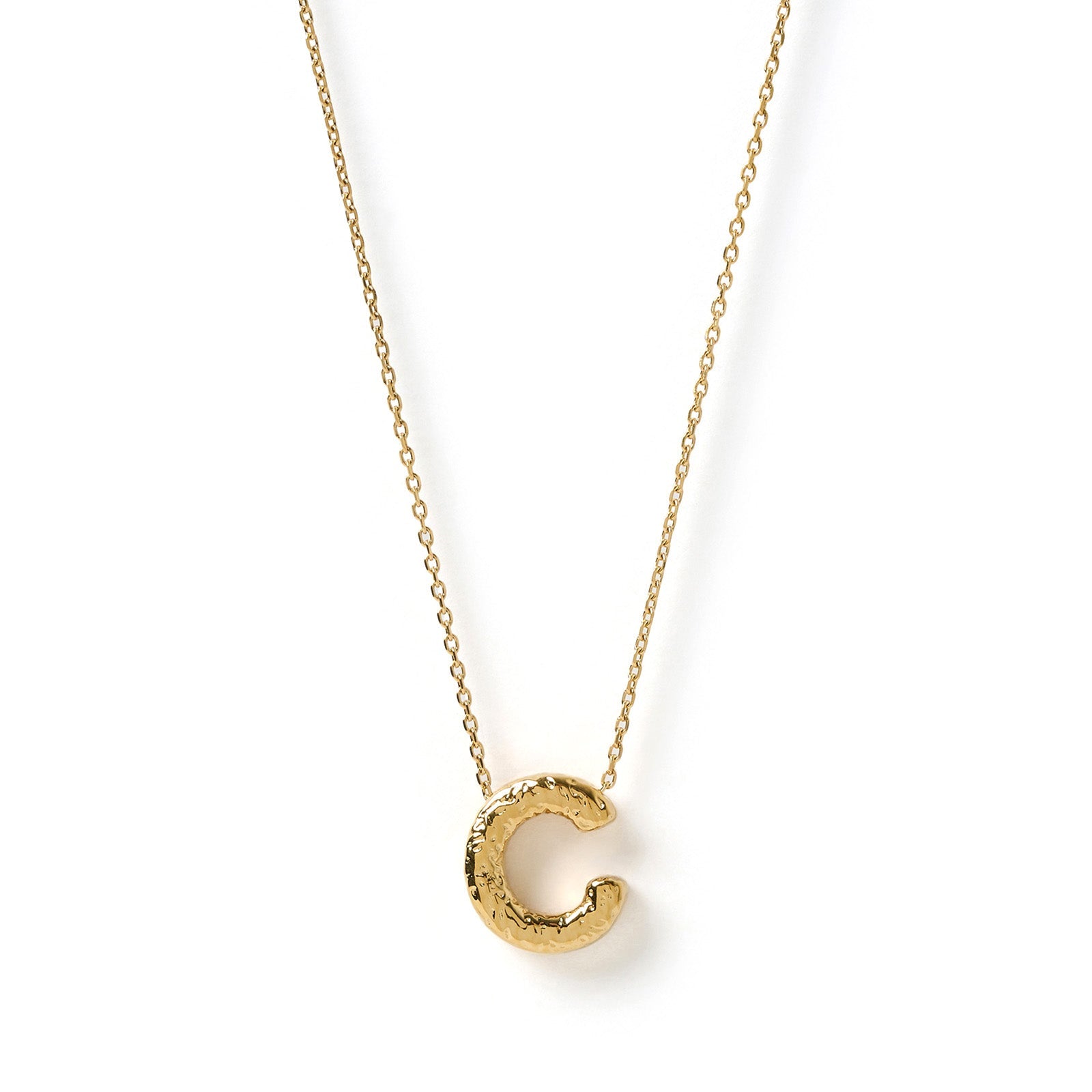 Statement Gold Letter Necklace 6