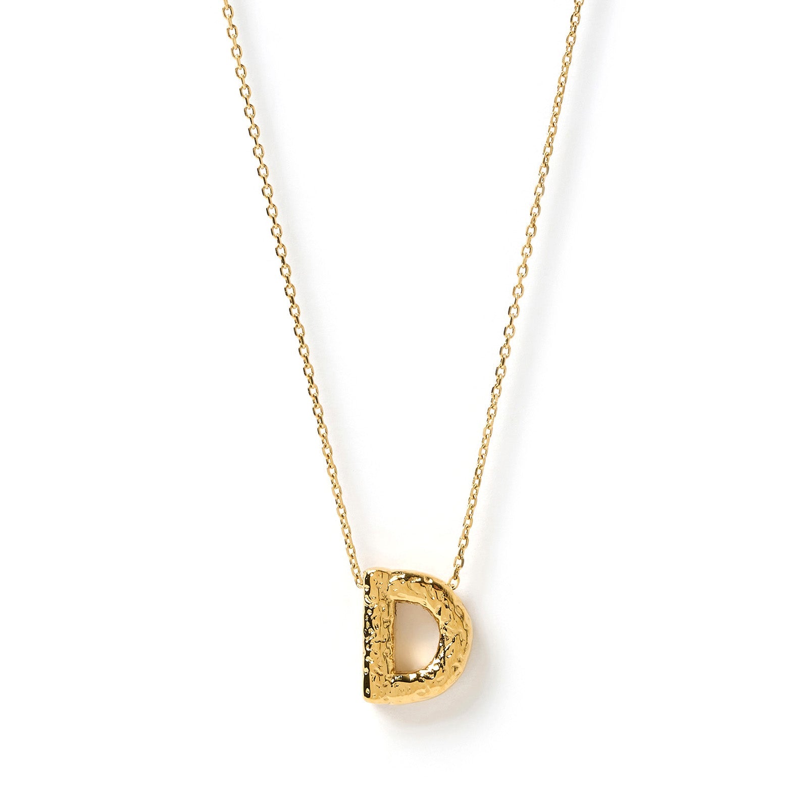 Statement Gold Letter Necklace 7