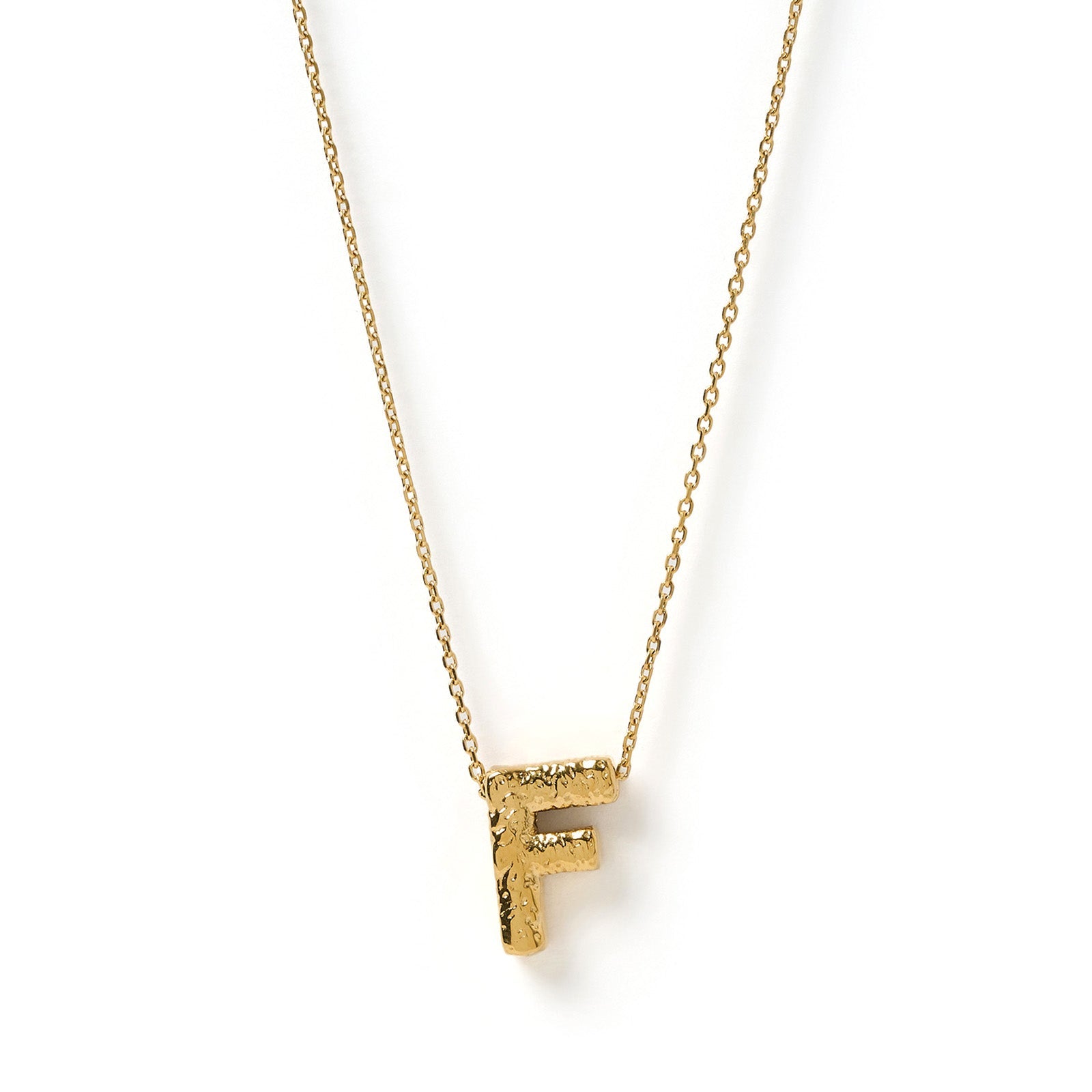 Statement Gold Letter Necklace 9