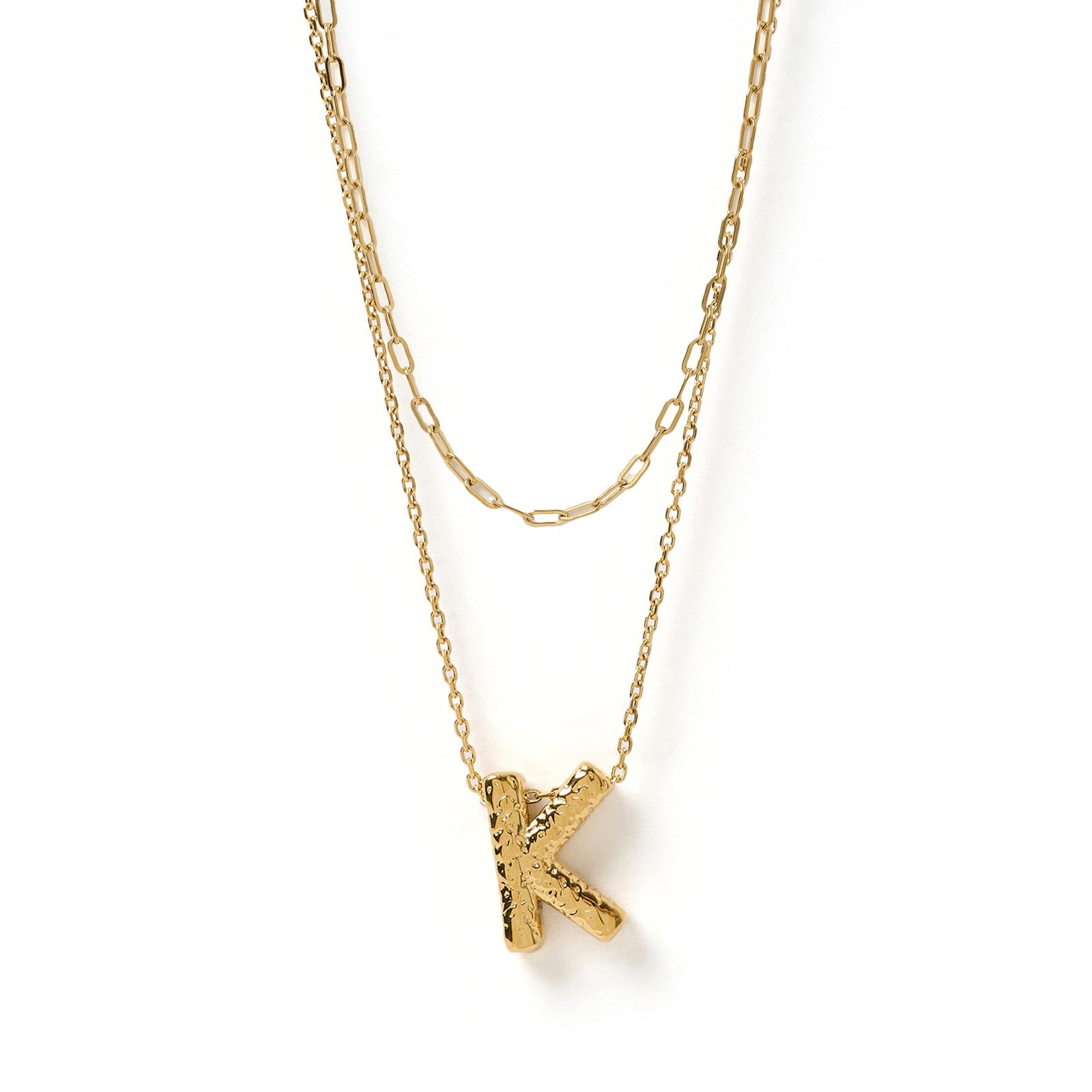 Statement Letter Necklace Stack 12