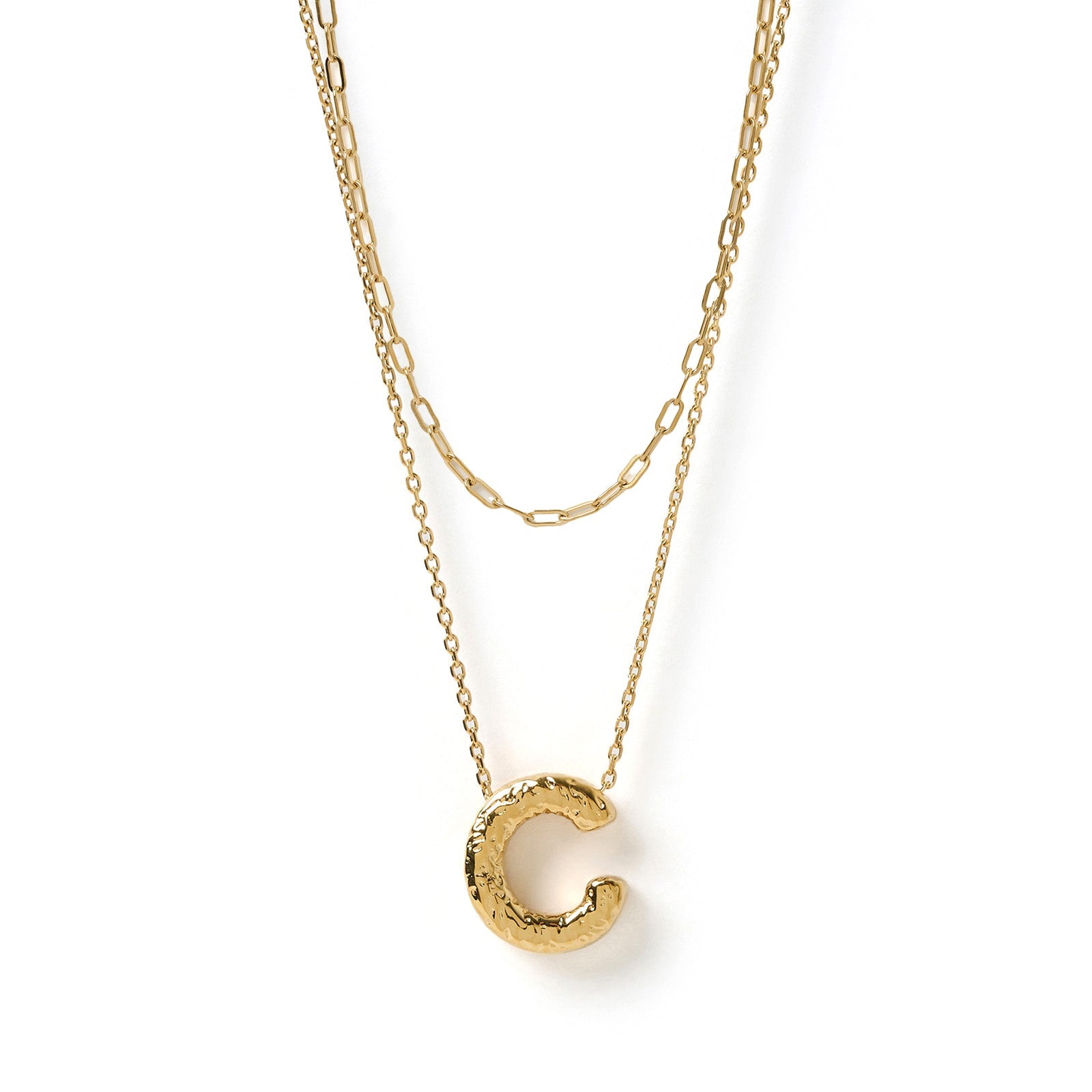 Statement Letter Necklace Stack 4