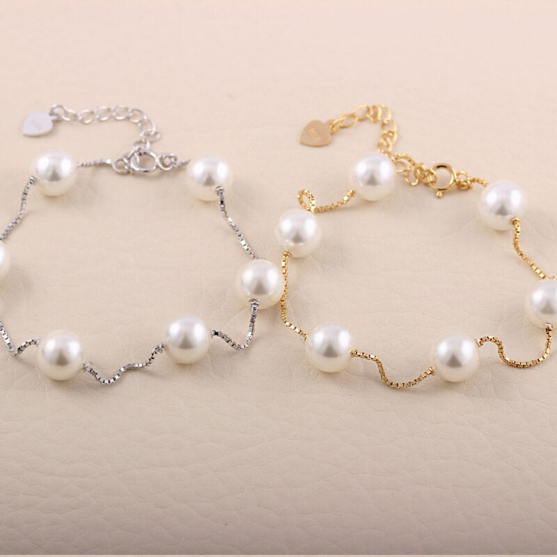 Beaded Pearl Bracelet