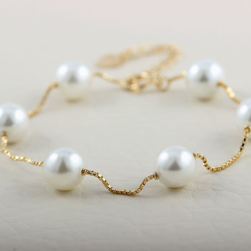 Beaded Pearl Bracelet