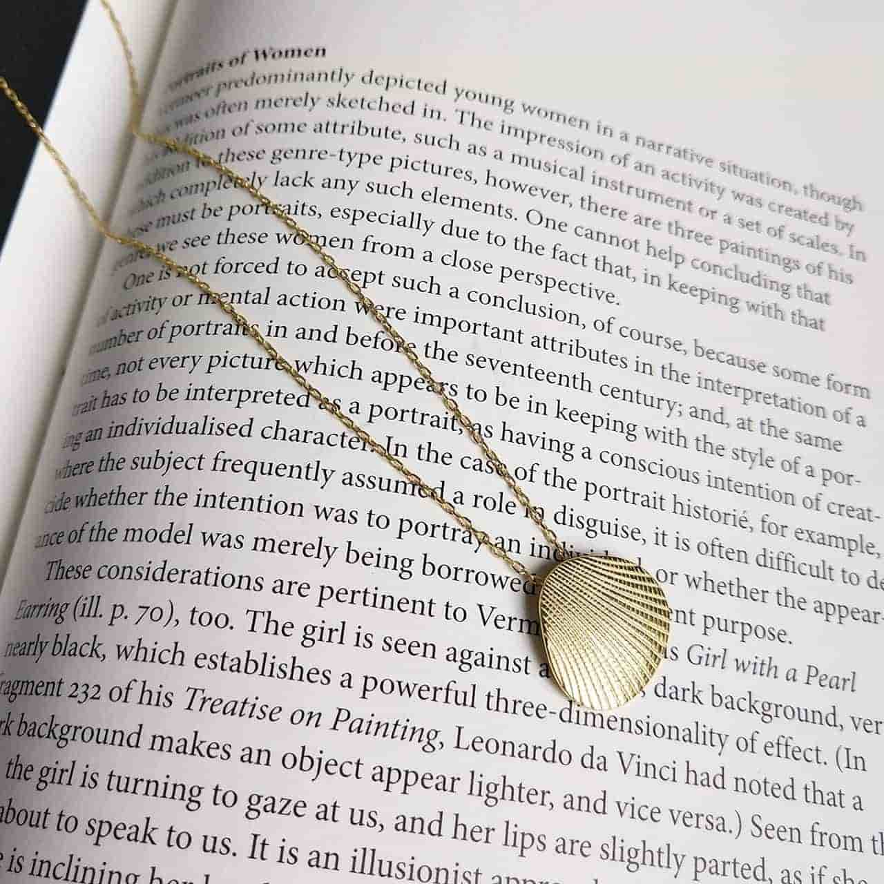 Gold Shell Pendant Necklace