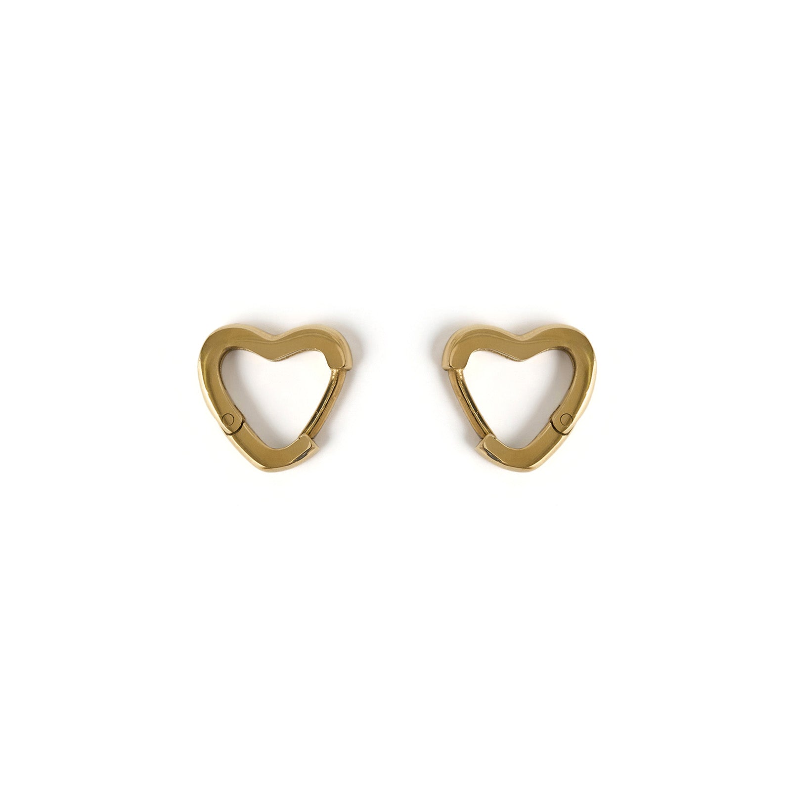 Sweetheart Gold Earrings - Small